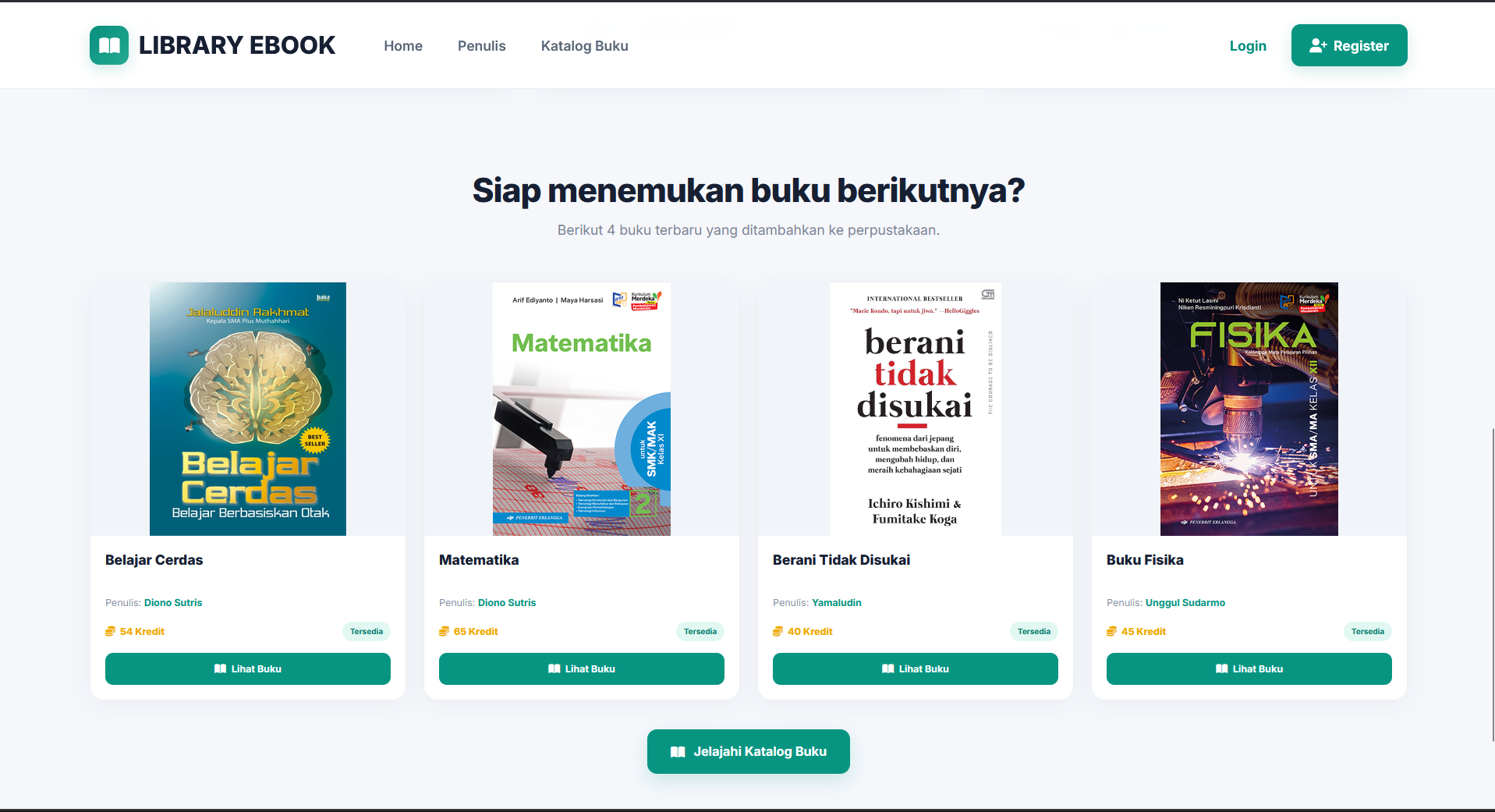 Source Code Aplikasi Perpustakaan Digital Laravel | Peminjaman & Baca E-Book | PHP & MySQL