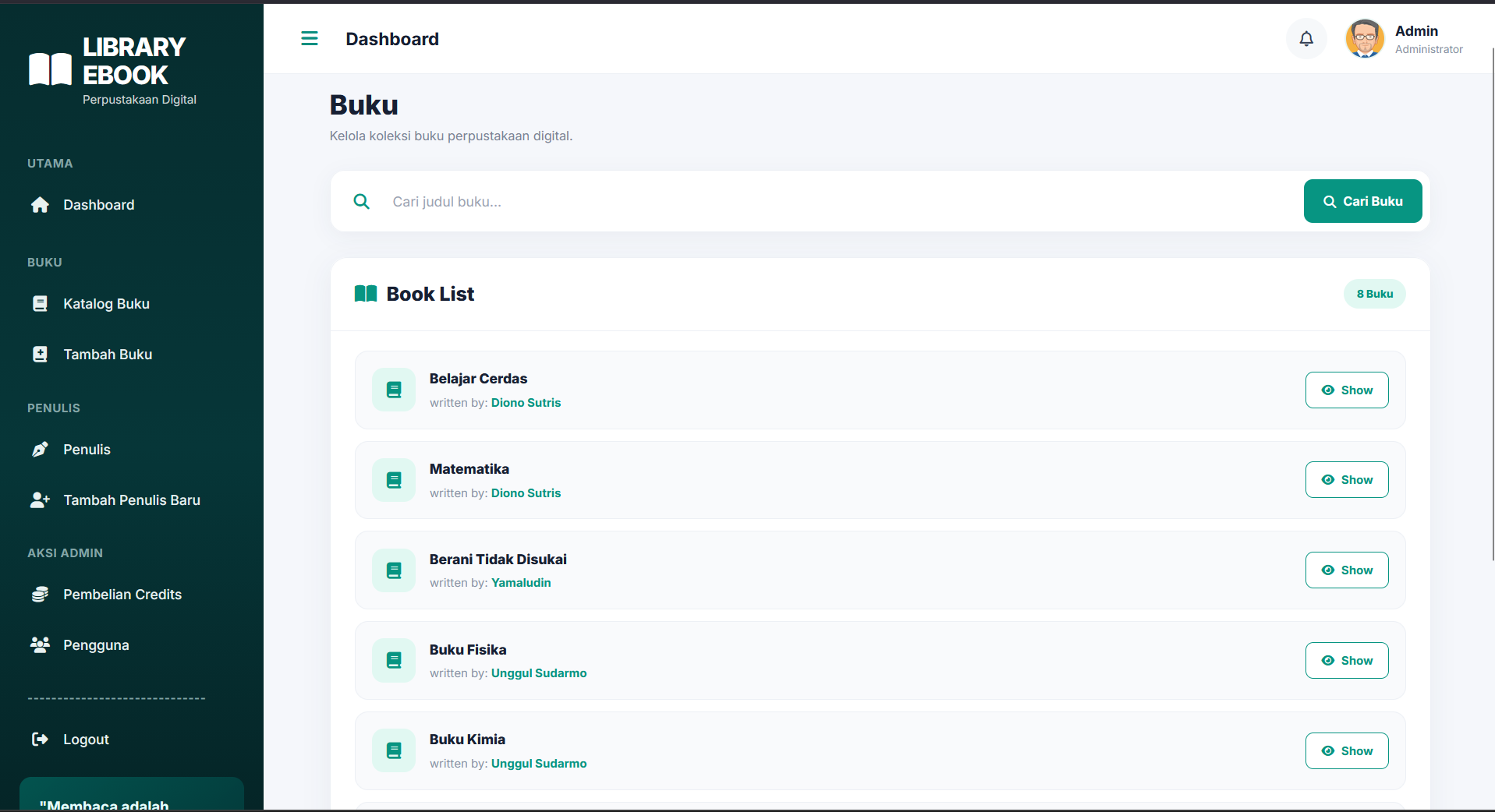 Source Code Aplikasi Perpustakaan Digital Laravel | Peminjaman & Baca E-Book | PHP & MySQL