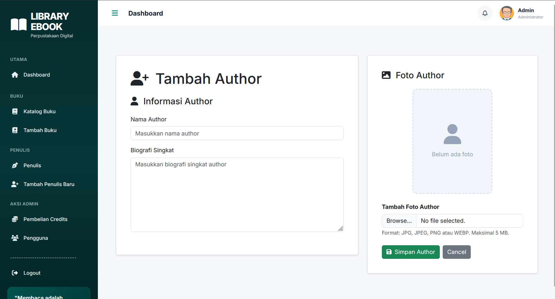 Source Code Aplikasi Perpustakaan Digital Laravel | Peminjaman & Baca E-Book | PHP & MySQL