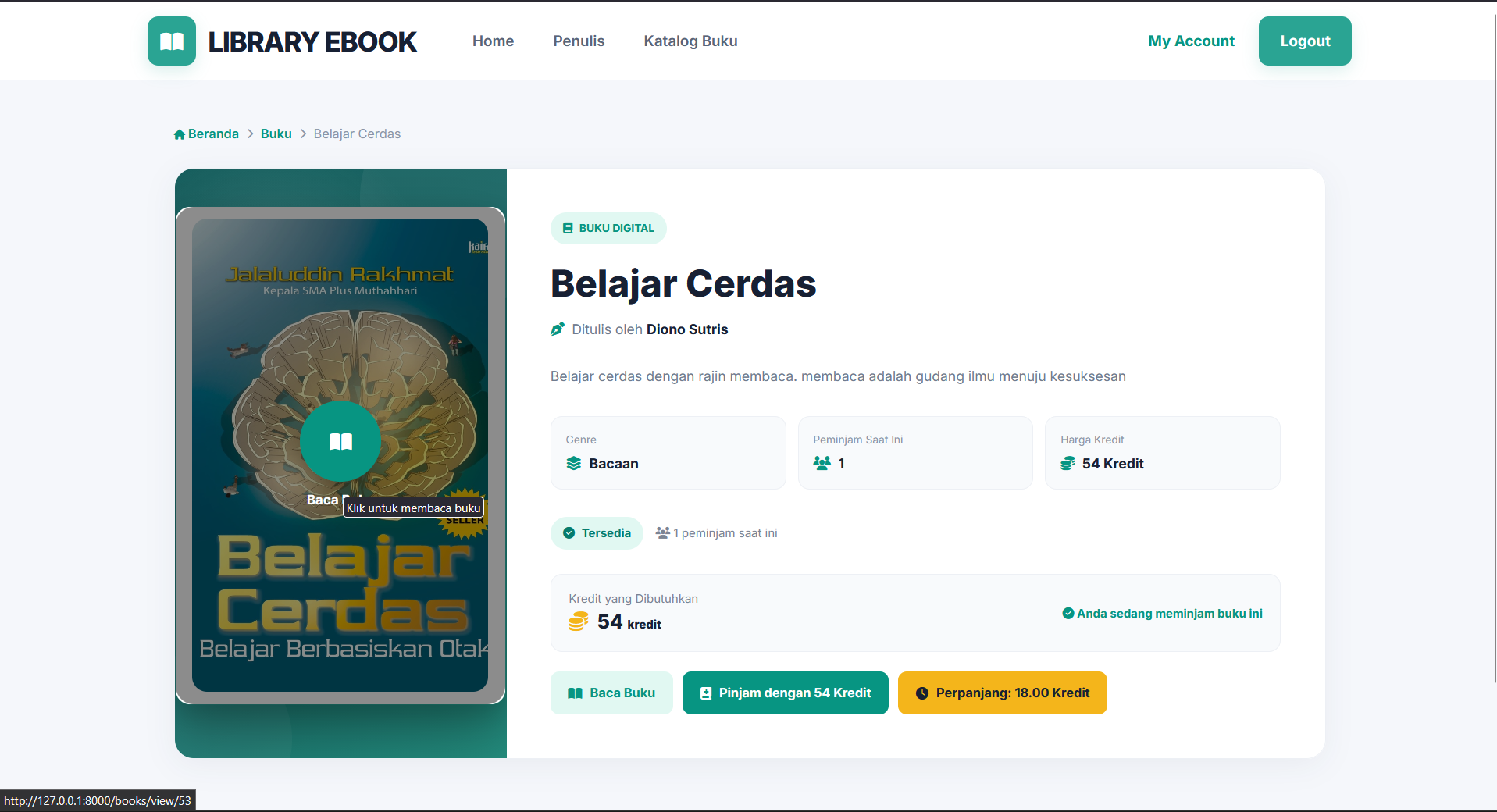 Source Code Aplikasi Perpustakaan Digital Laravel | Peminjaman & Baca E-Book | PHP & MySQL