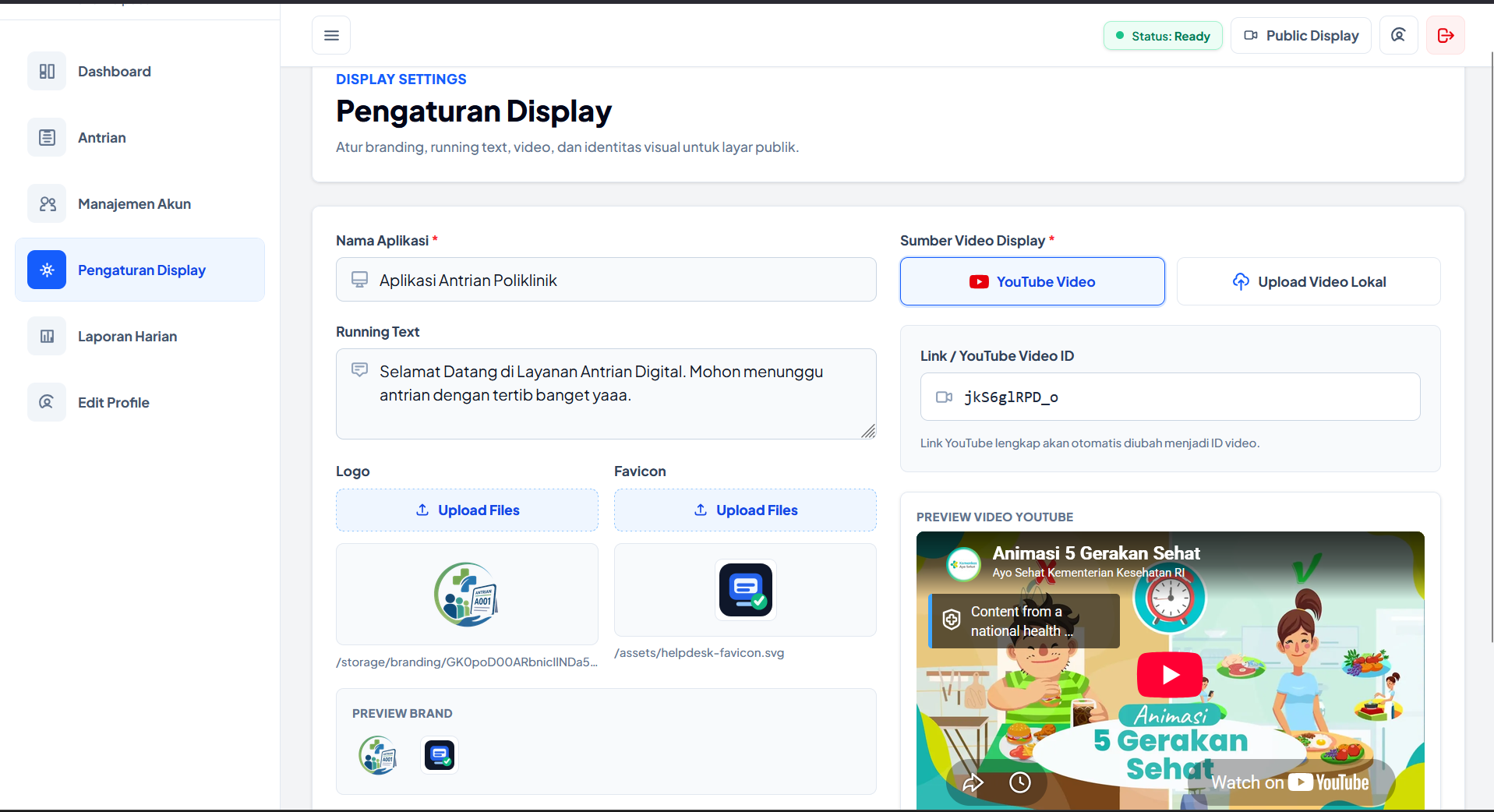 Source Code Aplikasi Antrian WA Gateway| Nomor Antrian, Panggilan Suara, WhatsApp & Display Realtime