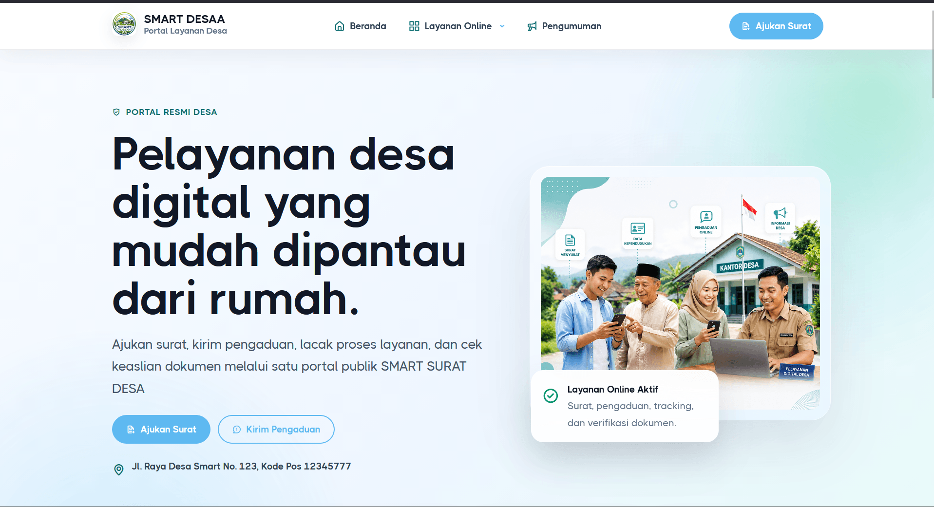 Source Code Website Pelayanan Desa Laravel | Surat Digital, WhatsApp Gateway, QR Code & Data Penduduk