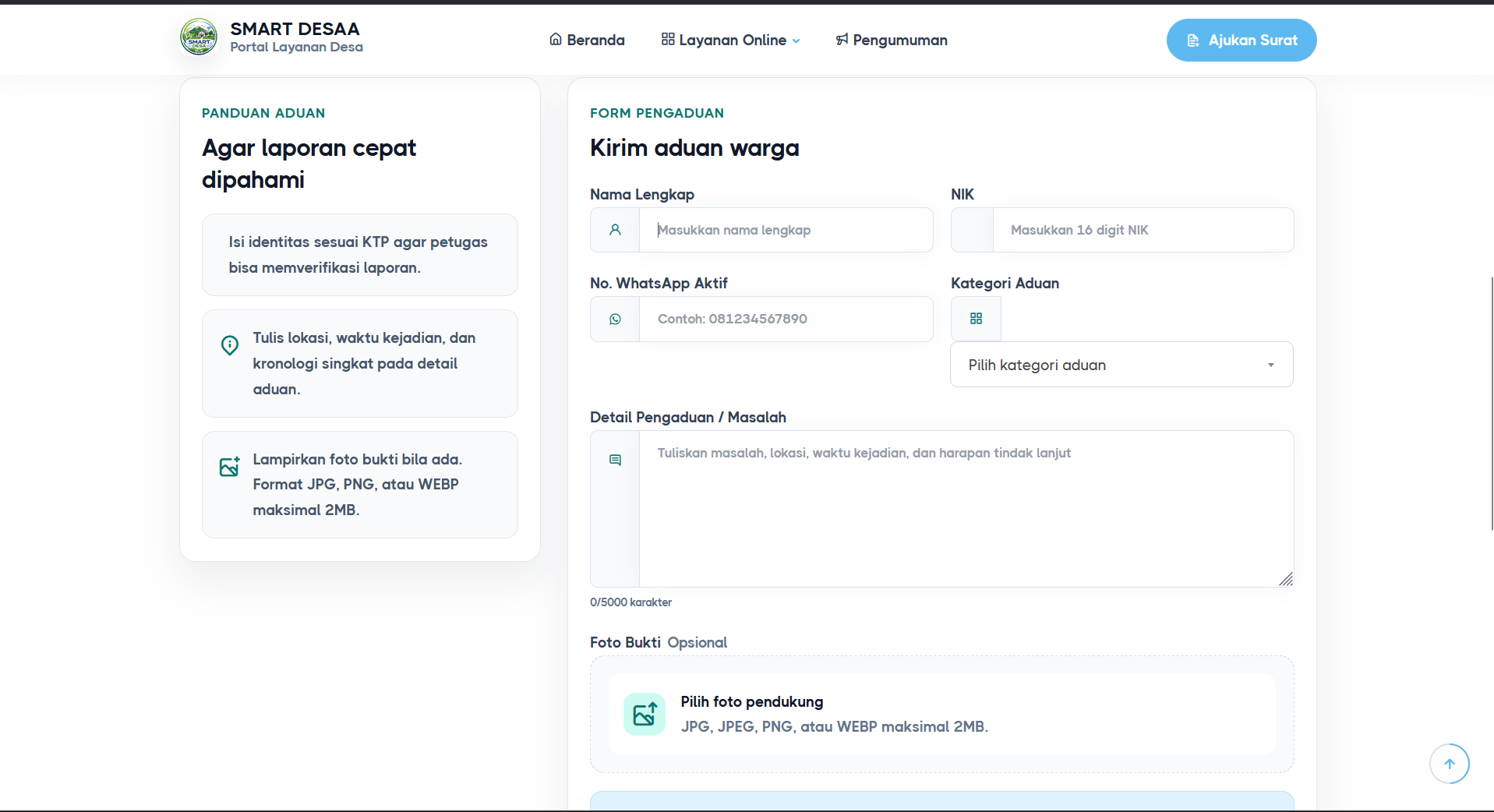 Source Code Website Pelayanan Desa Laravel | Surat Digital, WhatsApp Gateway, QR Code & Data Penduduk