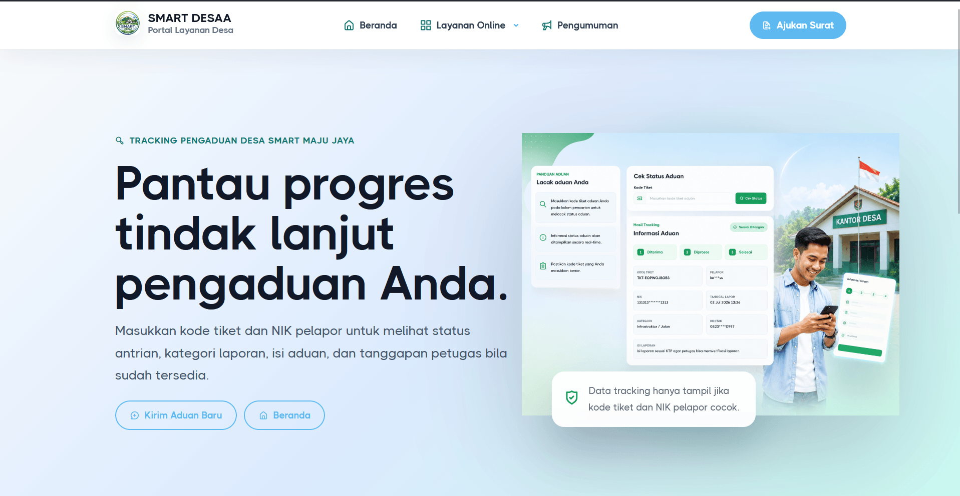 Source Code Website Pelayanan Desa Laravel | Surat Digital, WhatsApp Gateway, QR Code & Data Penduduk
