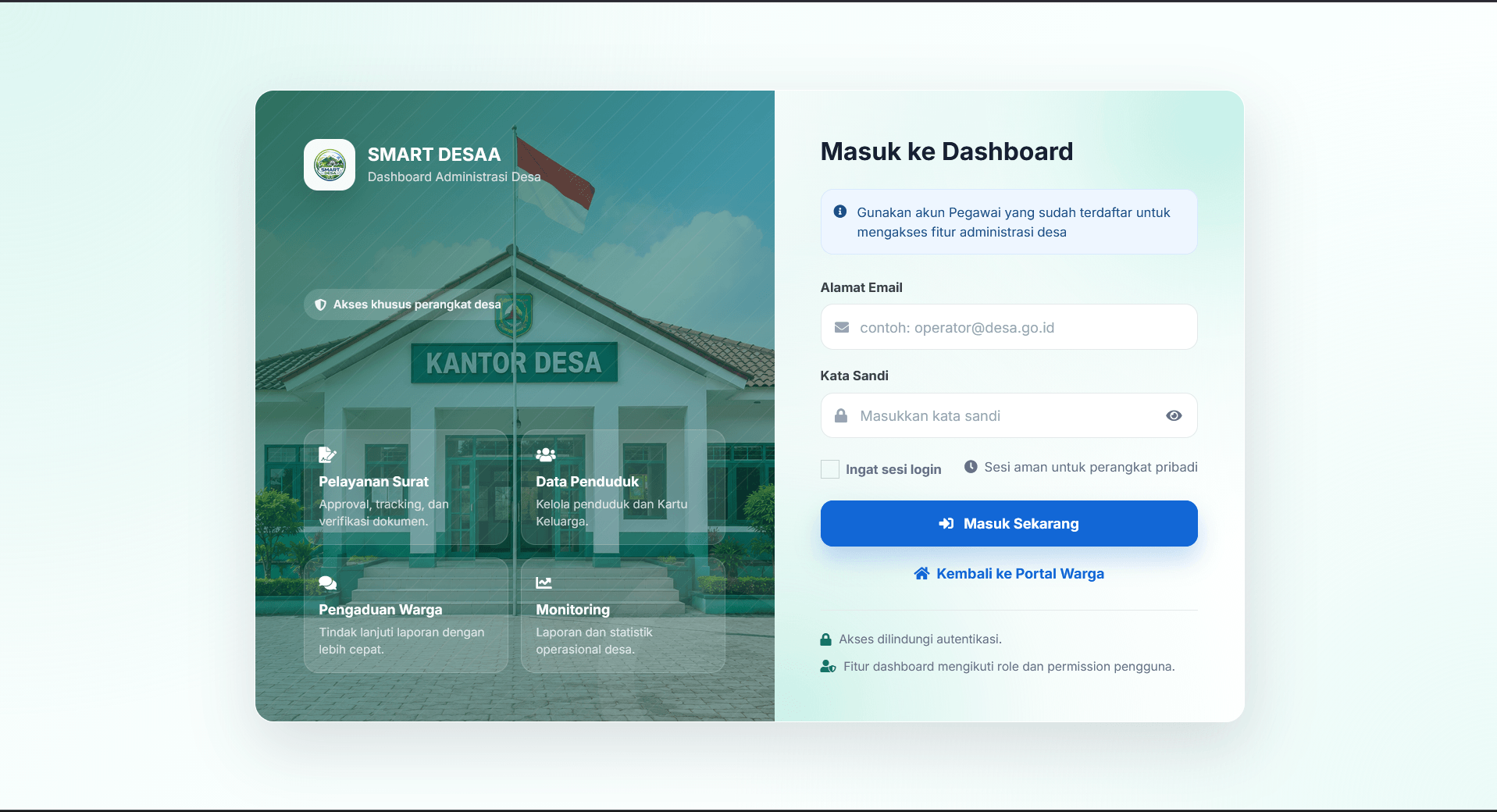 Source Code Website Pelayanan Desa Laravel | Surat Digital, WhatsApp Gateway, QR Code & Data Penduduk