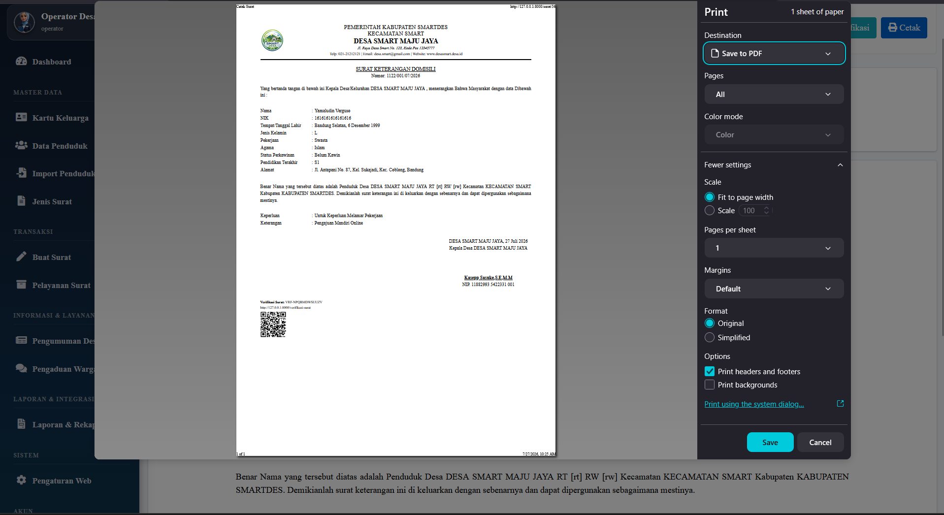 Source Code Website Pelayanan Desa Laravel | Surat Digital, WhatsApp Gateway, QR Code & Data Penduduk