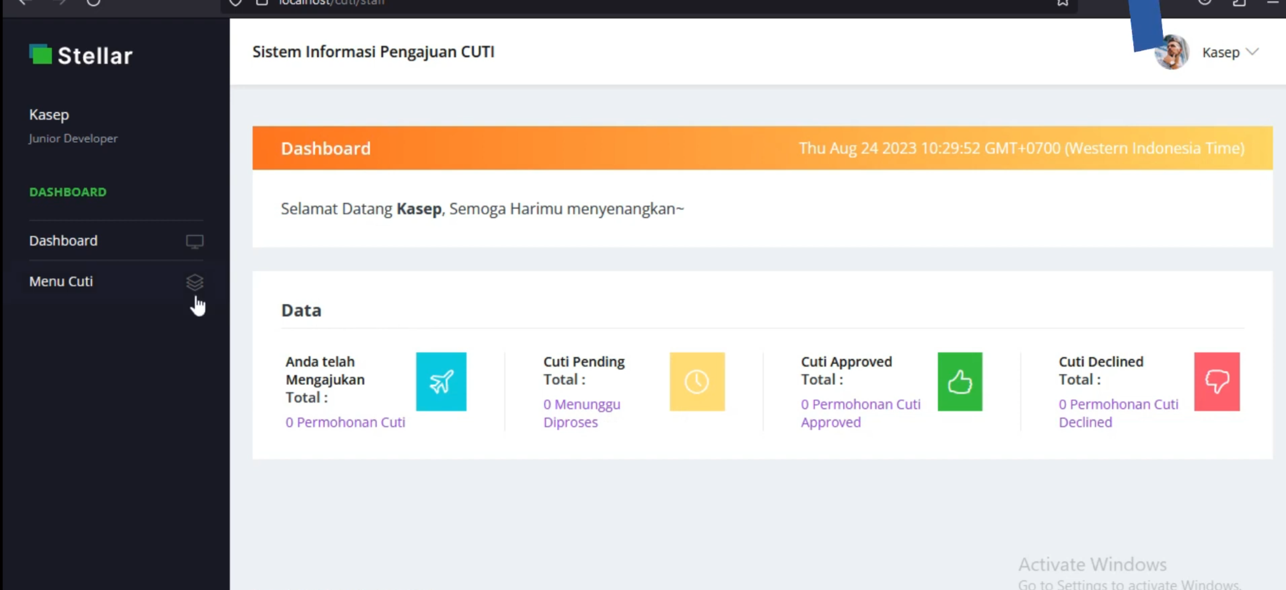 Source Code Sistem Cuti Online Menggunakan PHP Framework CodeIgniter (Full Source code & Database)