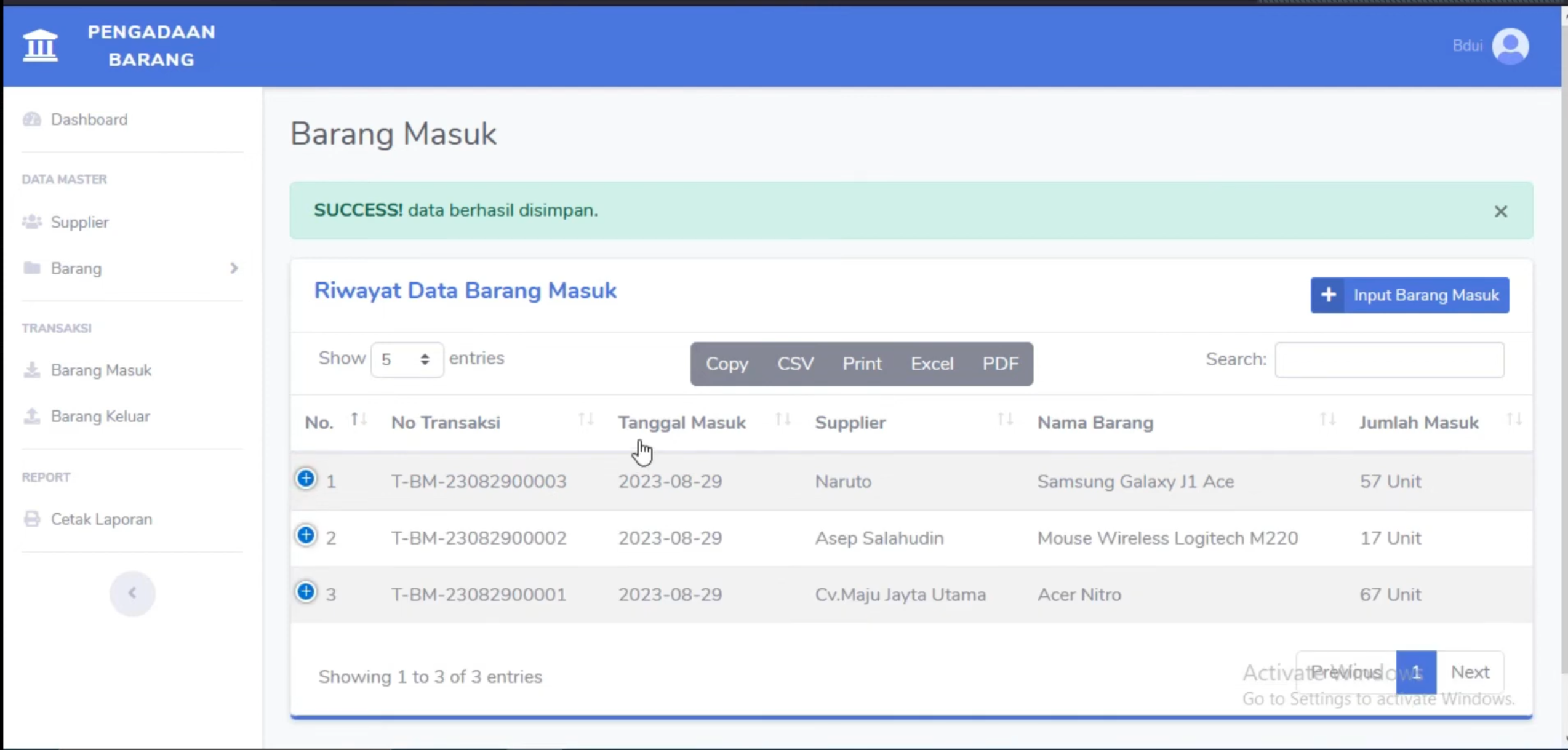 Source Code PHP Sistem Pengadaan Barang CodeIgniter | Aplikasi Pengadaan Barang | (Full database)