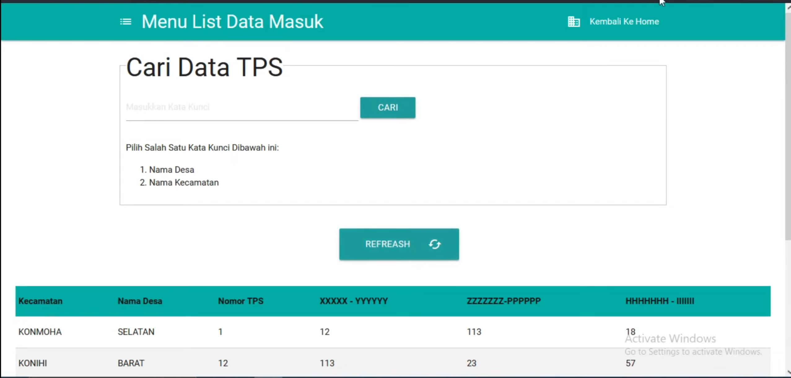 Source Code PHP Sistem Perhitungan Cepat Pemilu (Quick Count)
