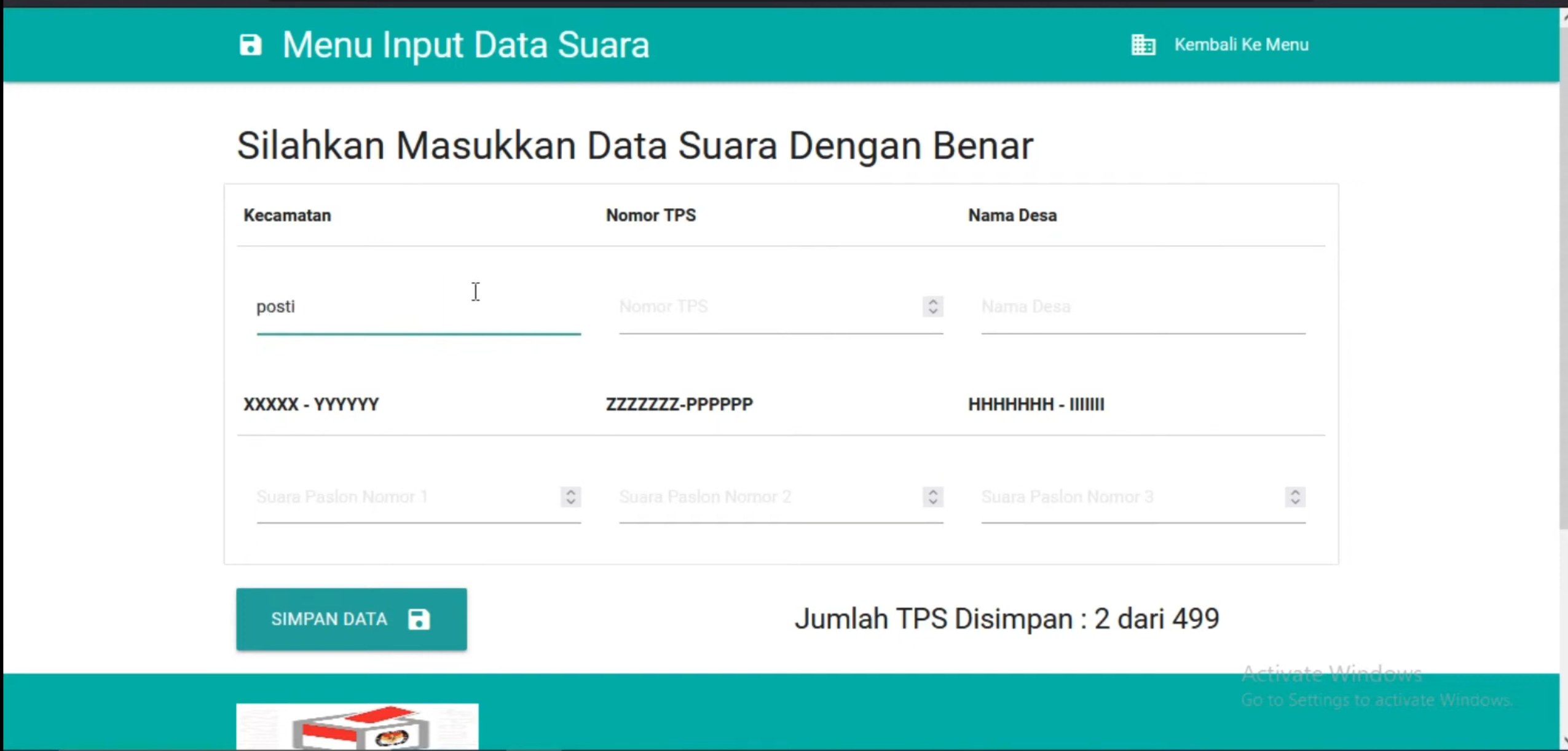 Source Code PHP Sistem Perhitungan Cepat Pemilu (Quick Count)