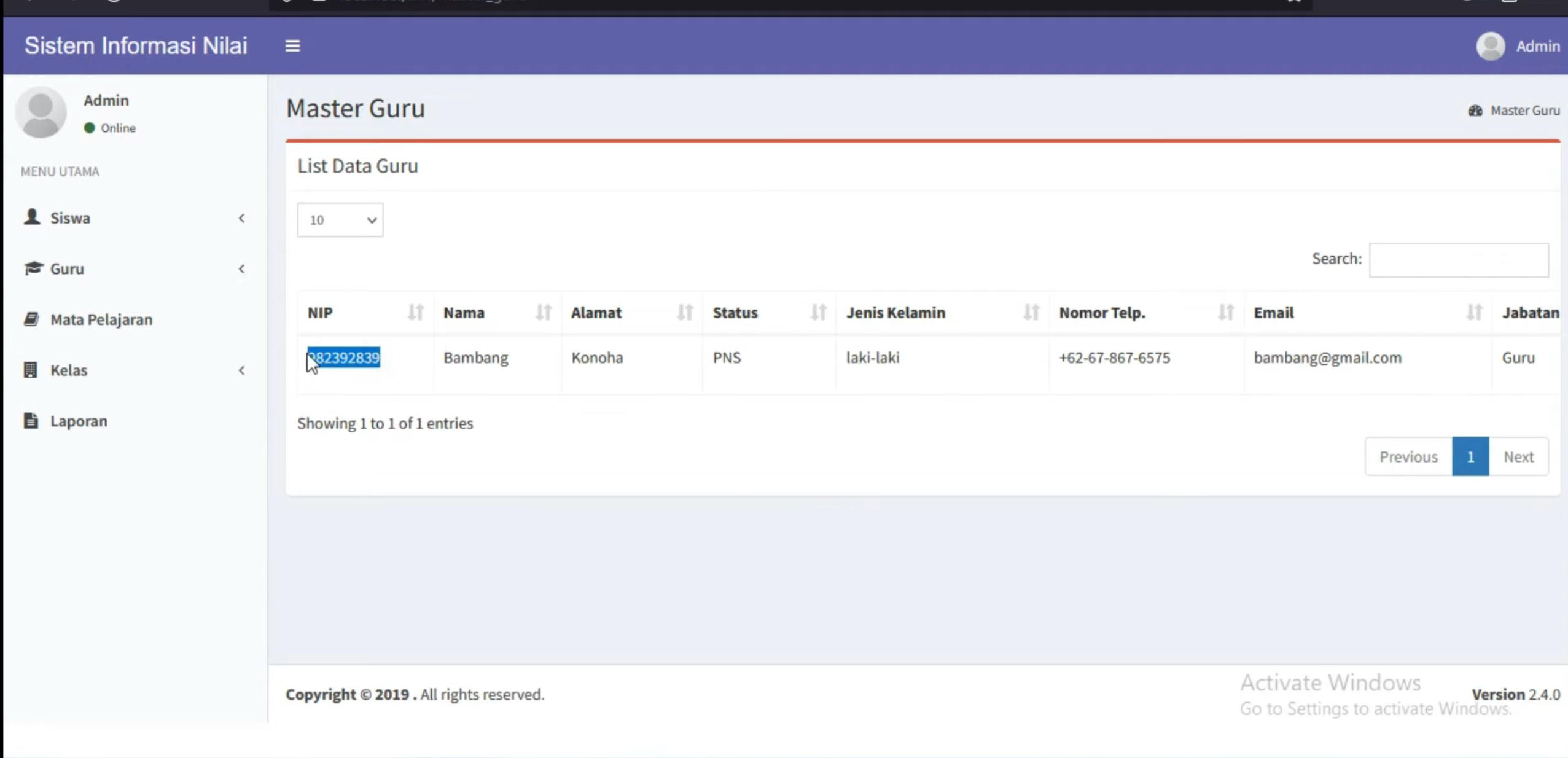 Source Code Aplikasi Pengelolaan Nilai Siswa Online CodeIgniter | Raport Online | Sistem Nilai Siswa