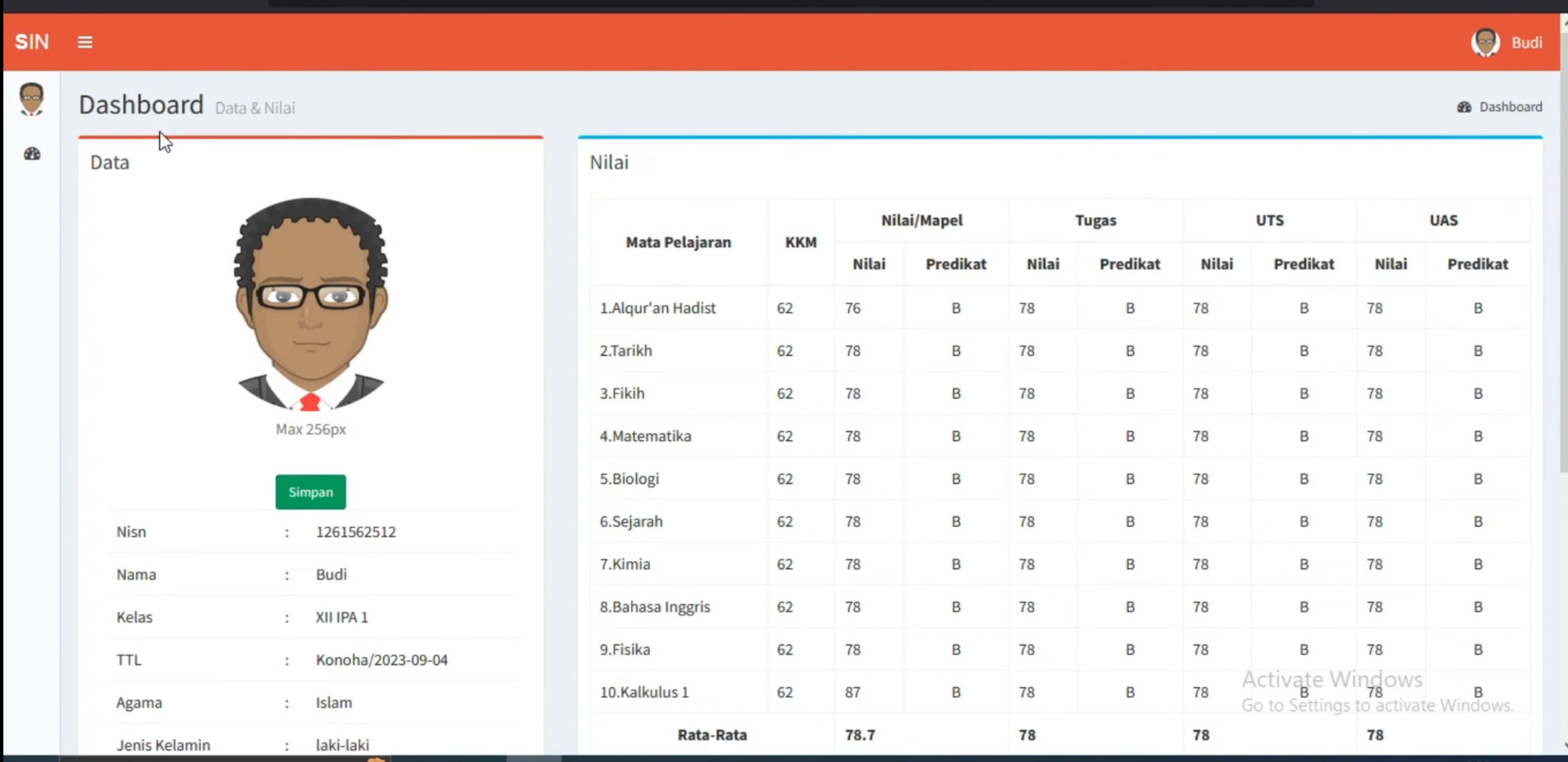 Source Code Aplikasi Pengelolaan Nilai Siswa Online CodeIgniter | Raport Online | Sistem Nilai Siswa