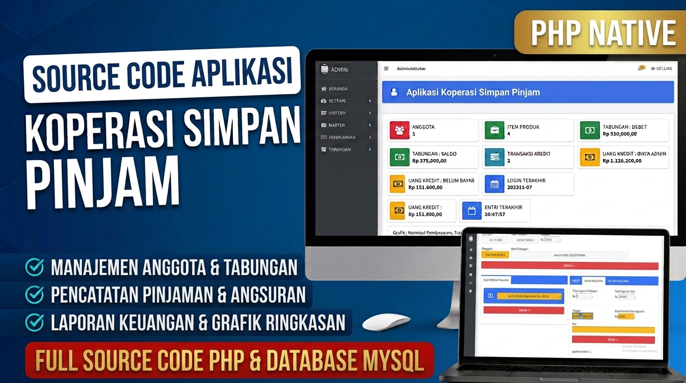 Source Code Aplikasi Koperasi PHP
