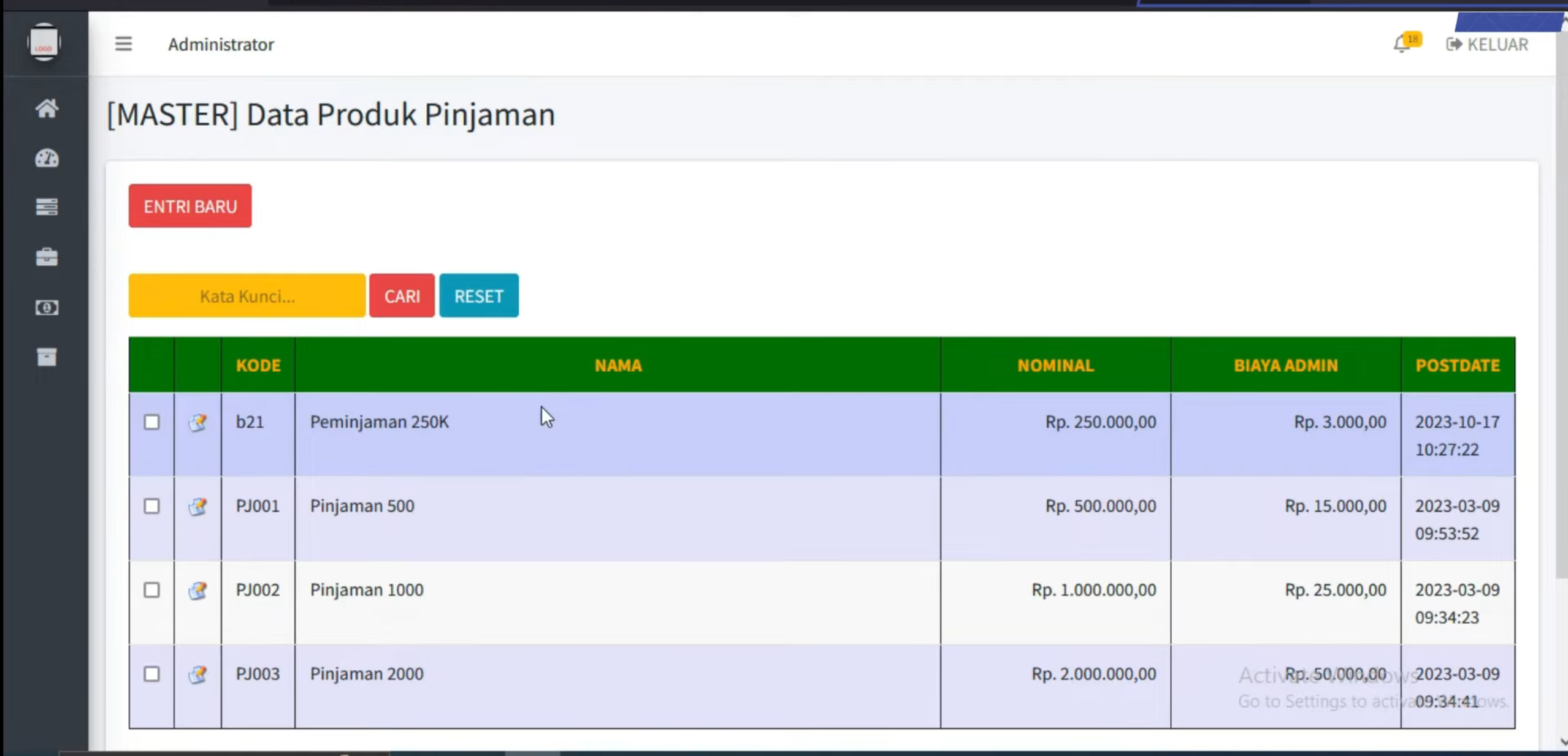 Source Code Aplikasi Koperasi PHP
