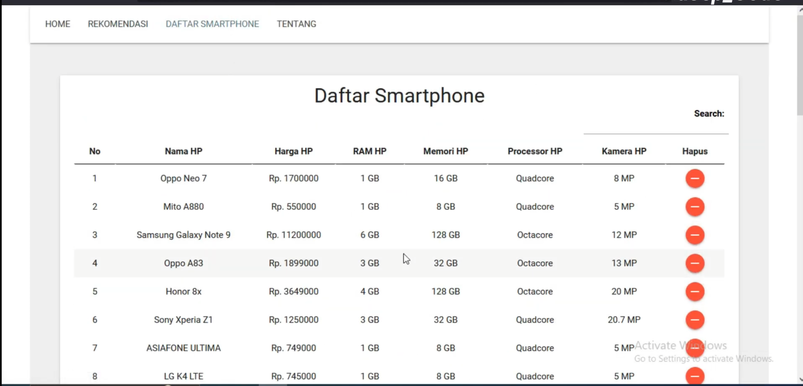Source Code SPK Metode TOPSIS Pemilihan HP Terbaik  | SPK Pemilihan Laptop Terbaik Metode TOPSIS