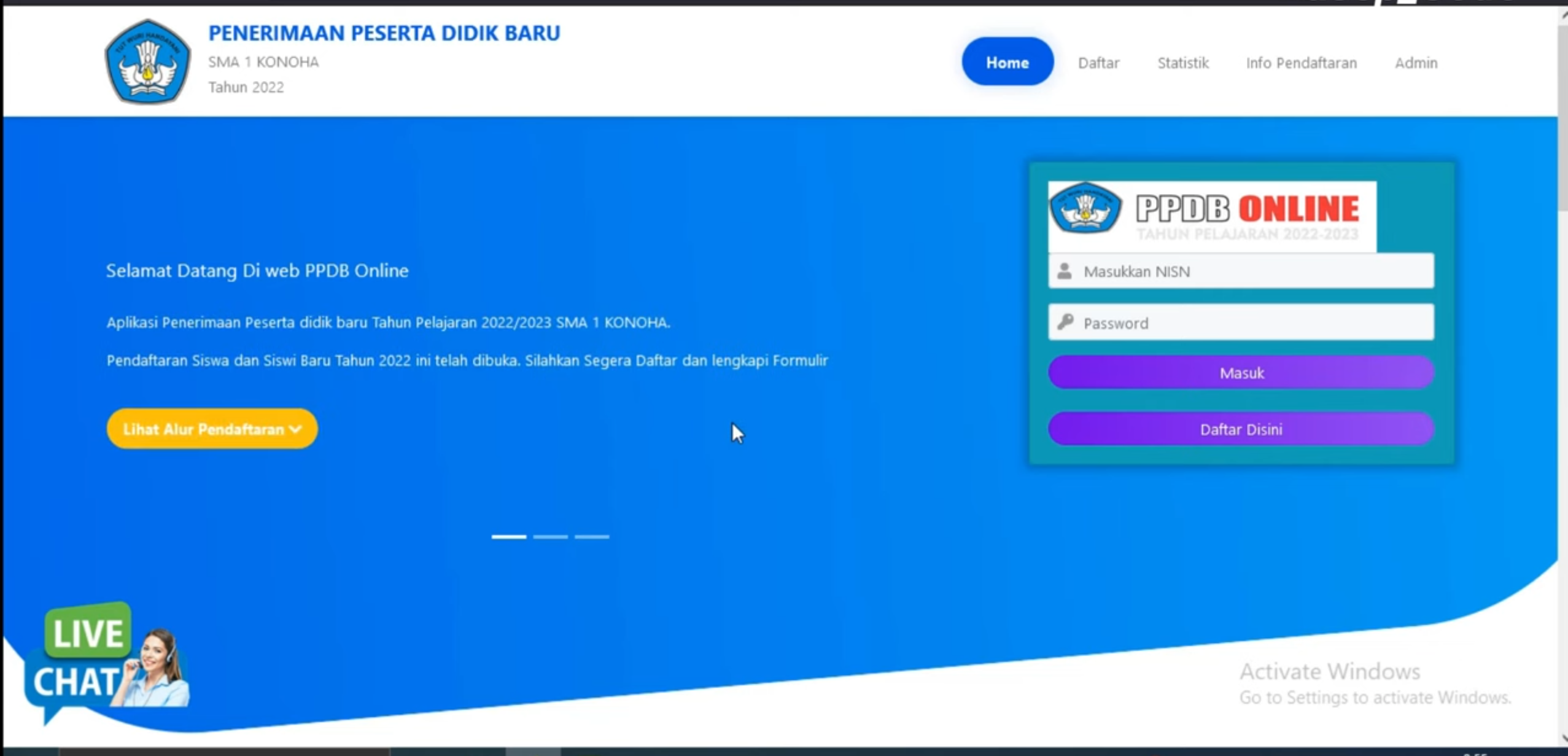 Source Code Sistem PPDB Sekolah || ppdb online || Website PPDB