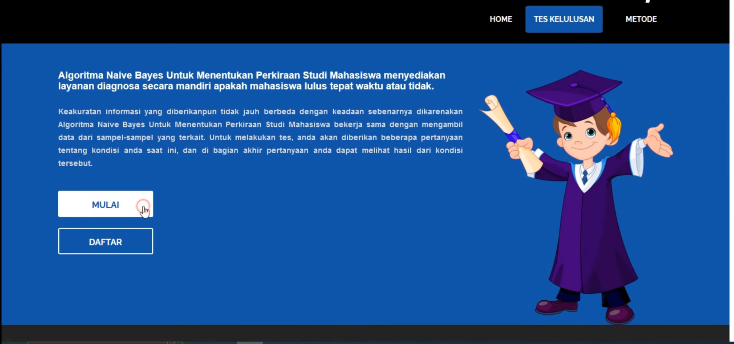 Source Code Sistem Prediksi Kelulusan menggunakan Algoritma Naive Bayes