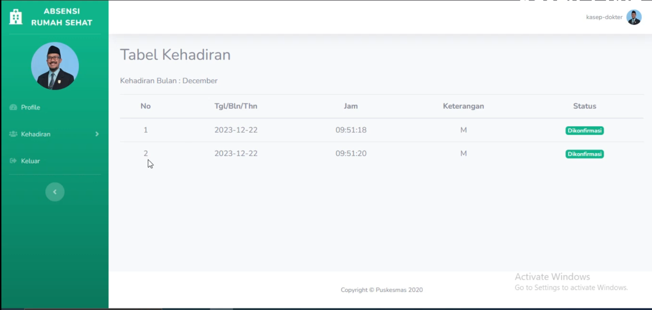 Source Code Sistem Absensi Online Framework CodeIgniter 3