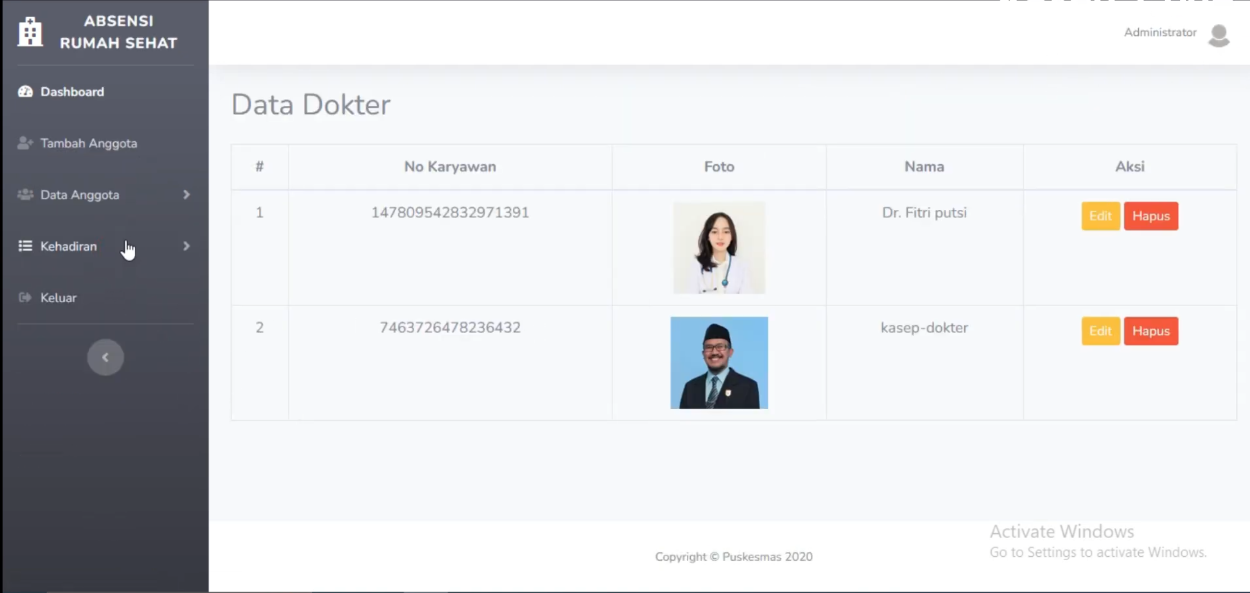 Source Code Sistem Absensi Online Framework CodeIgniter 3