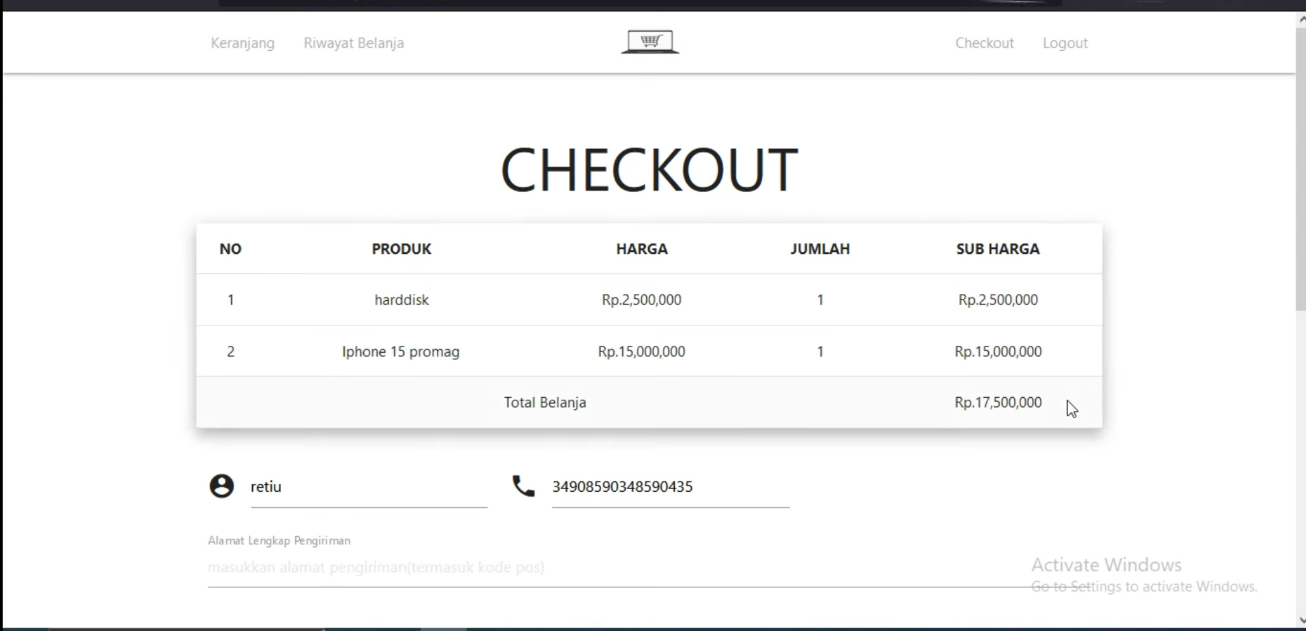 Source Code PHP | Website E-Commerce | Website Penjualan