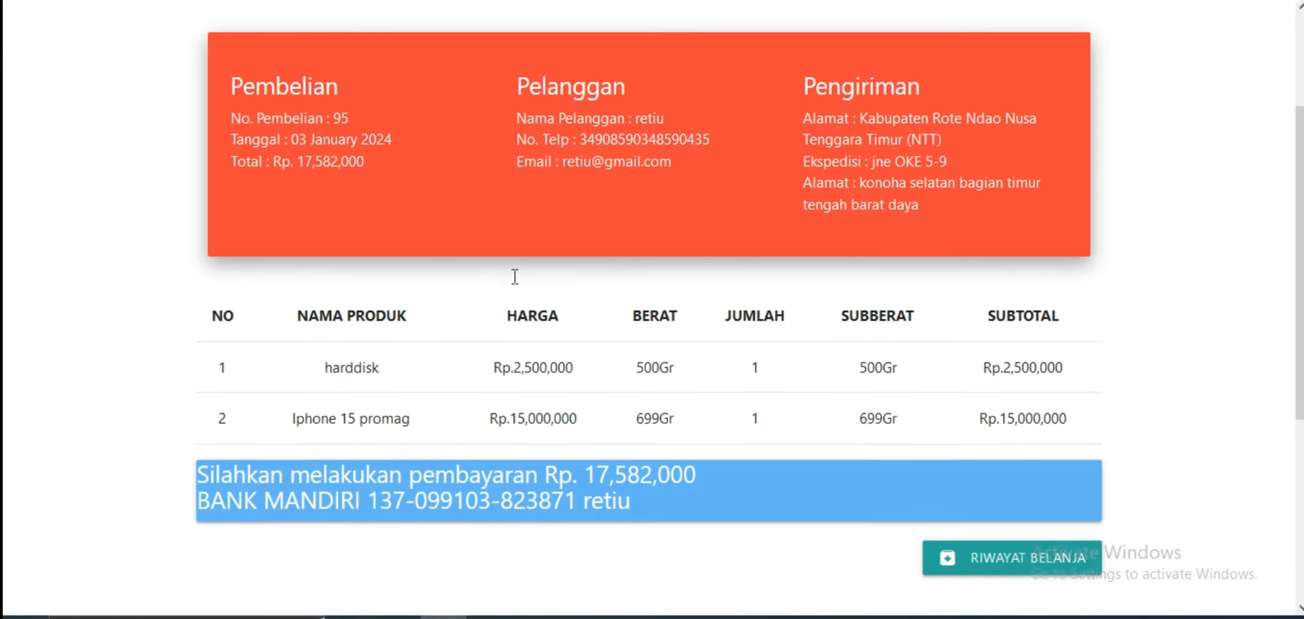 Source Code PHP | Website E-Commerce | Website Penjualan