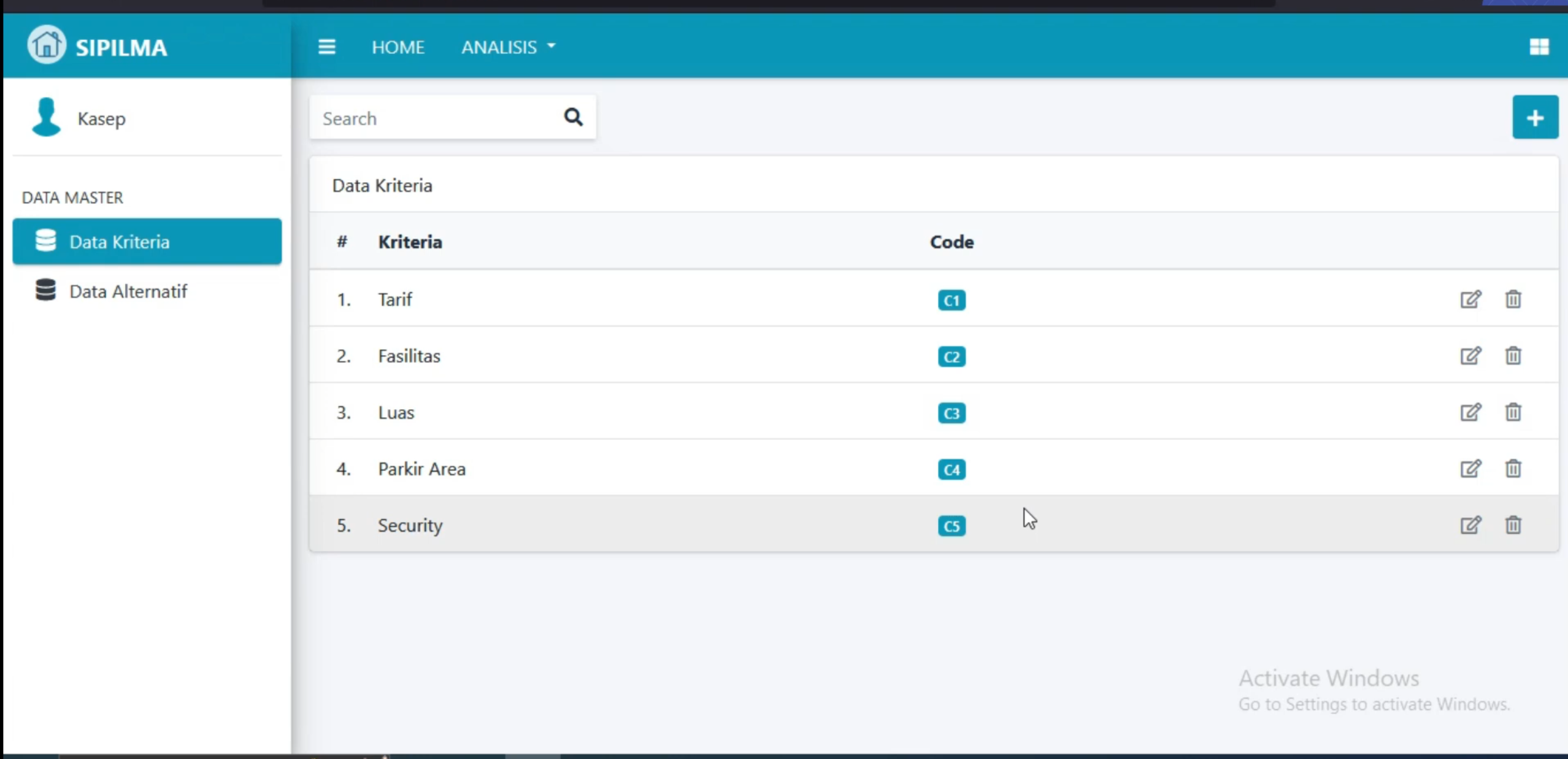 Source Code PHP SPK Metode AHP Laravel | Website SPK AHP | Free Download
