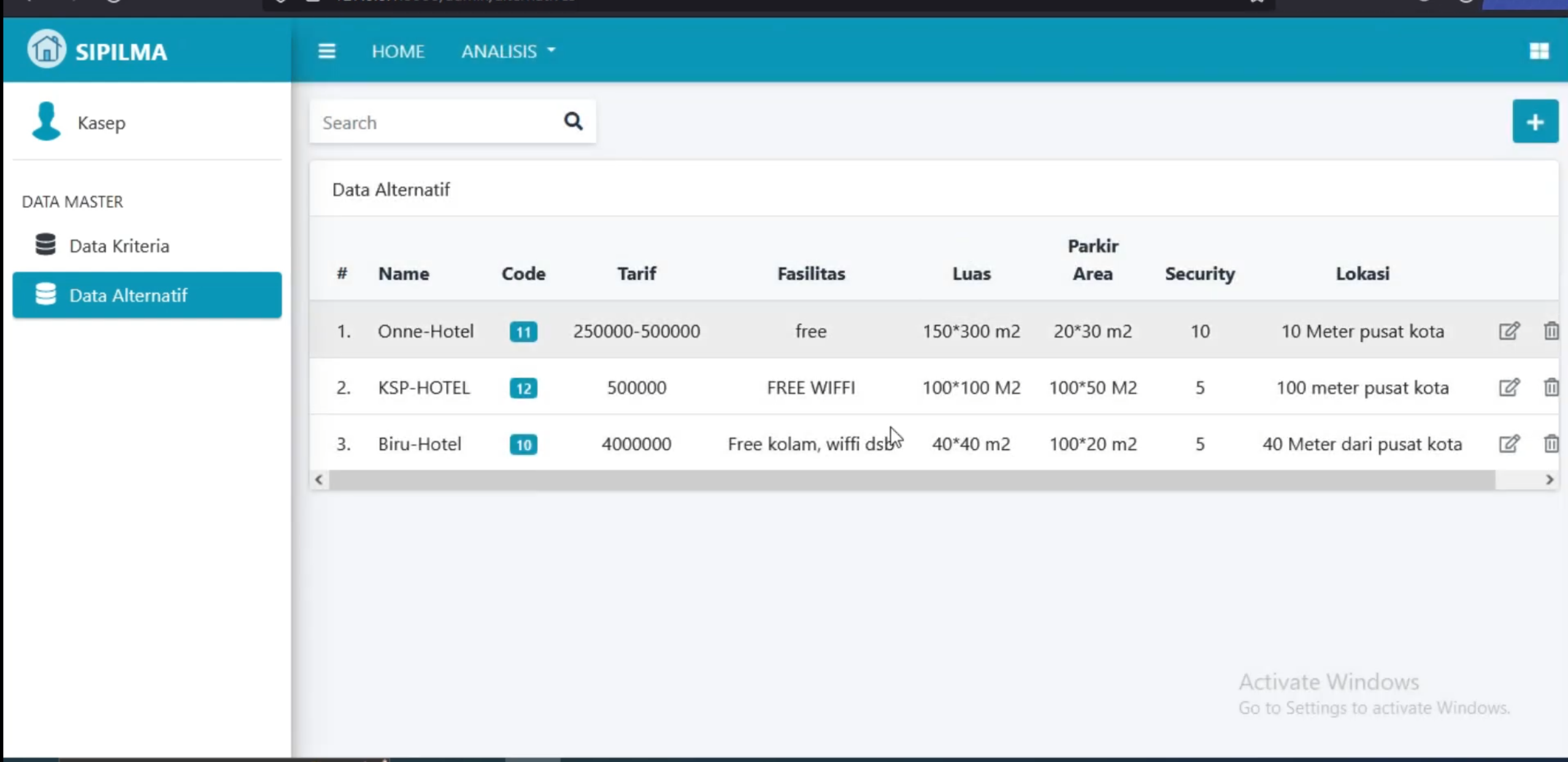 Source Code PHP SPK Metode AHP Laravel | Website SPK AHP | Free Download
