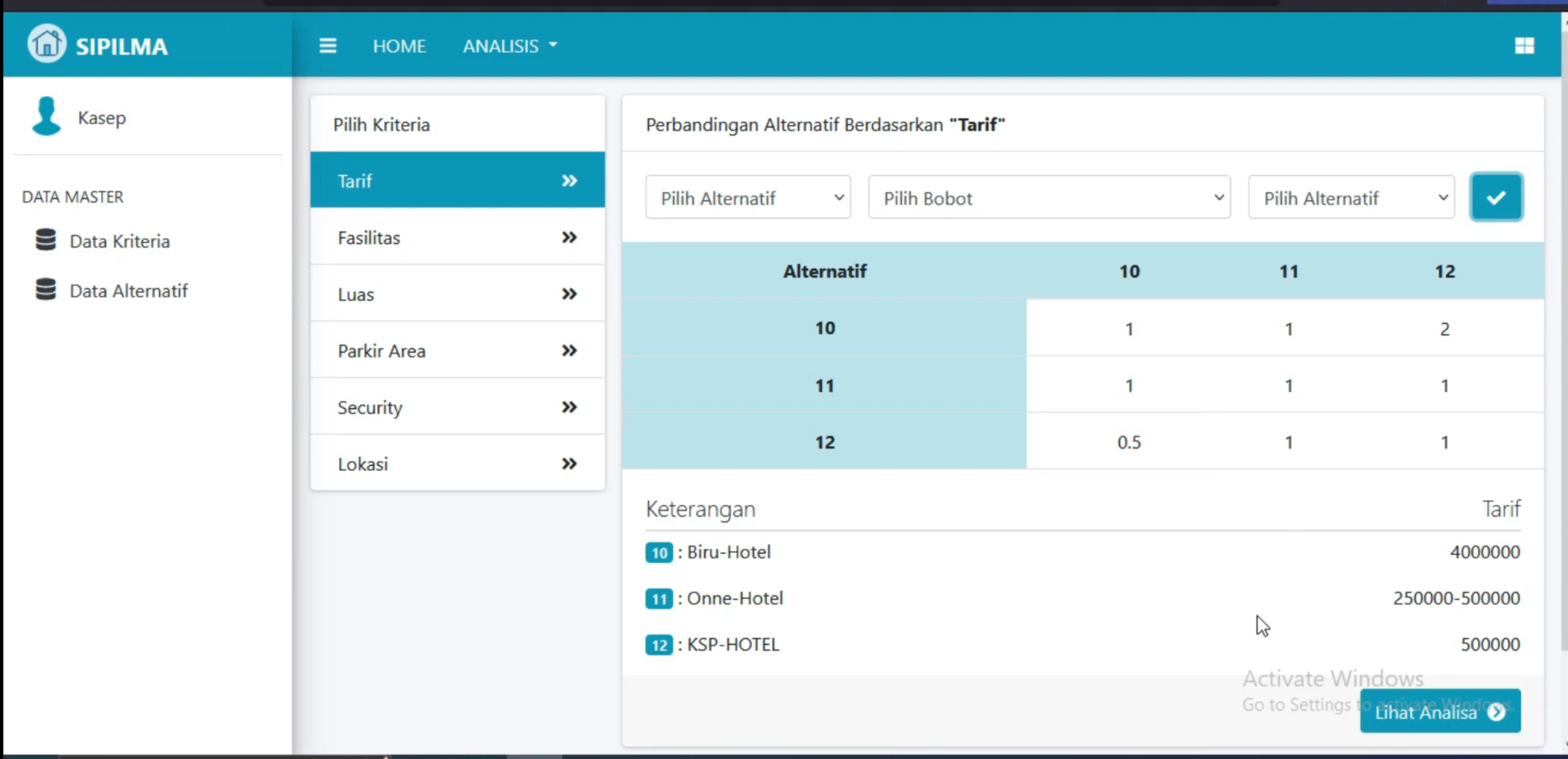 Source Code PHP SPK Metode AHP Laravel | Website SPK AHP | Free Download