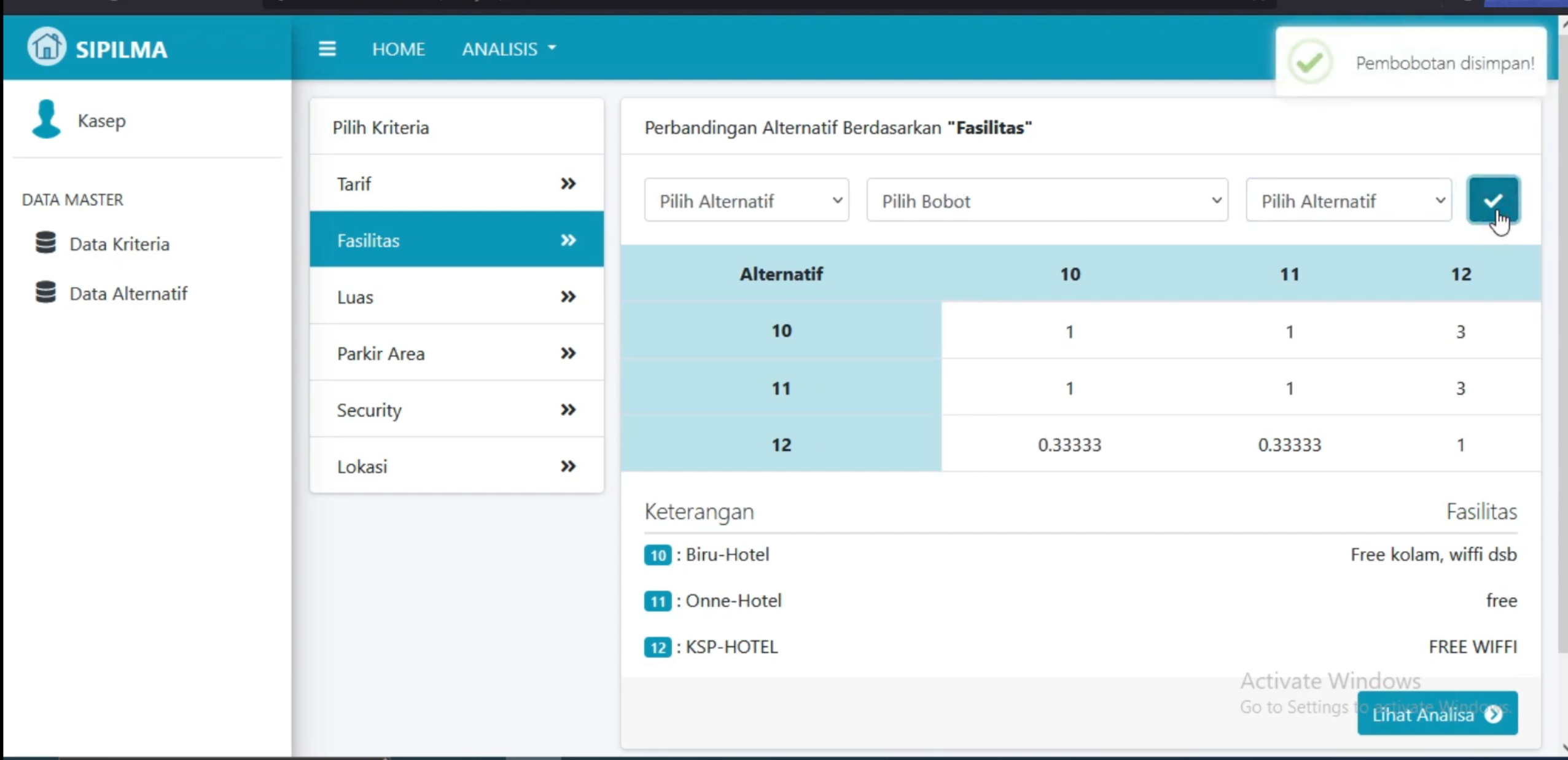 Source Code PHP SPK Metode AHP Laravel | Website SPK AHP | Free Download