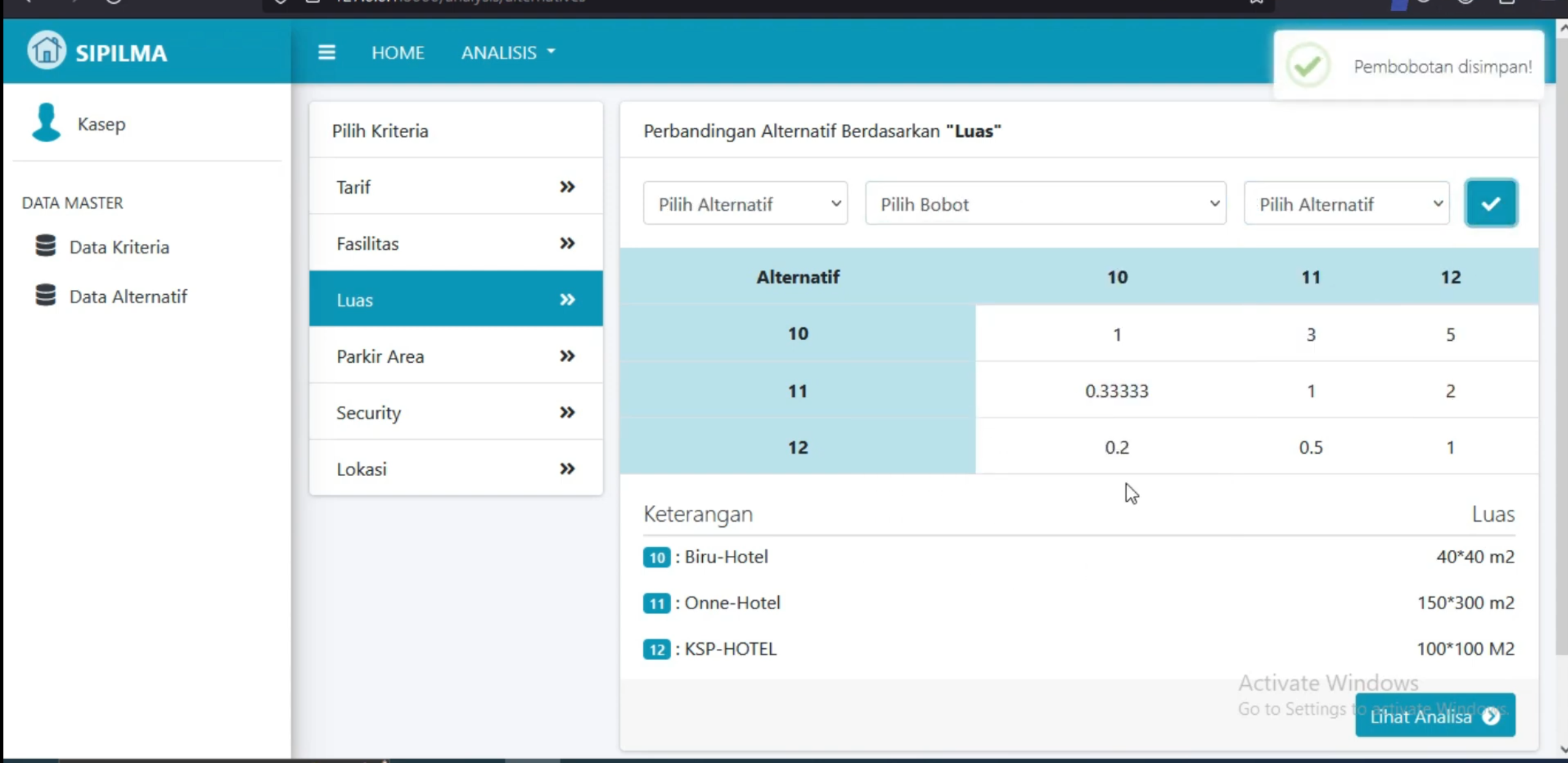 Source Code PHP SPK Metode AHP Laravel | Website SPK AHP | Free Download