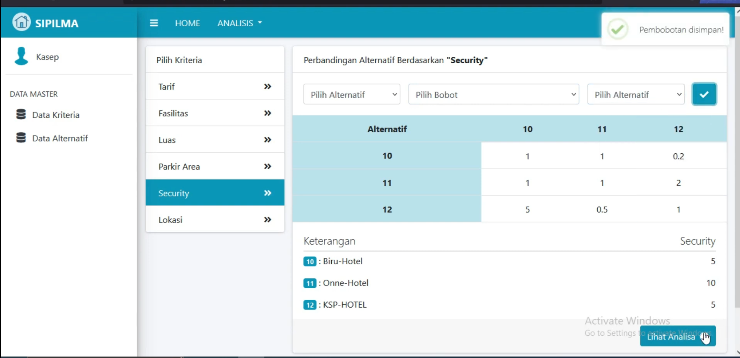 Source Code PHP SPK Metode AHP Laravel | Website SPK AHP | Free Download