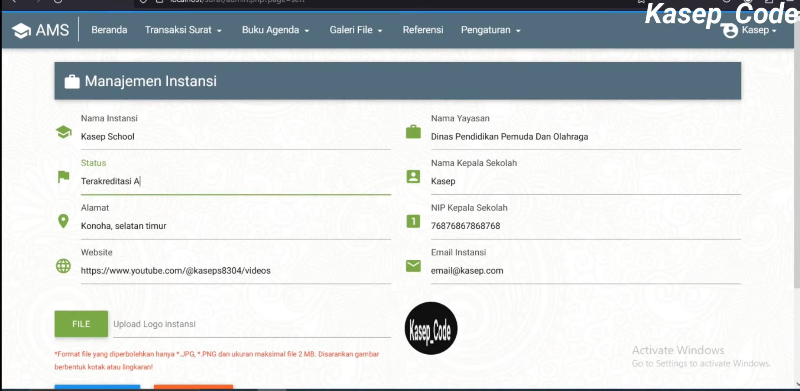 Source Code PHP Sistem Pengarsipan Surat (Full Database & Coding) || Arsip Online || Website surat