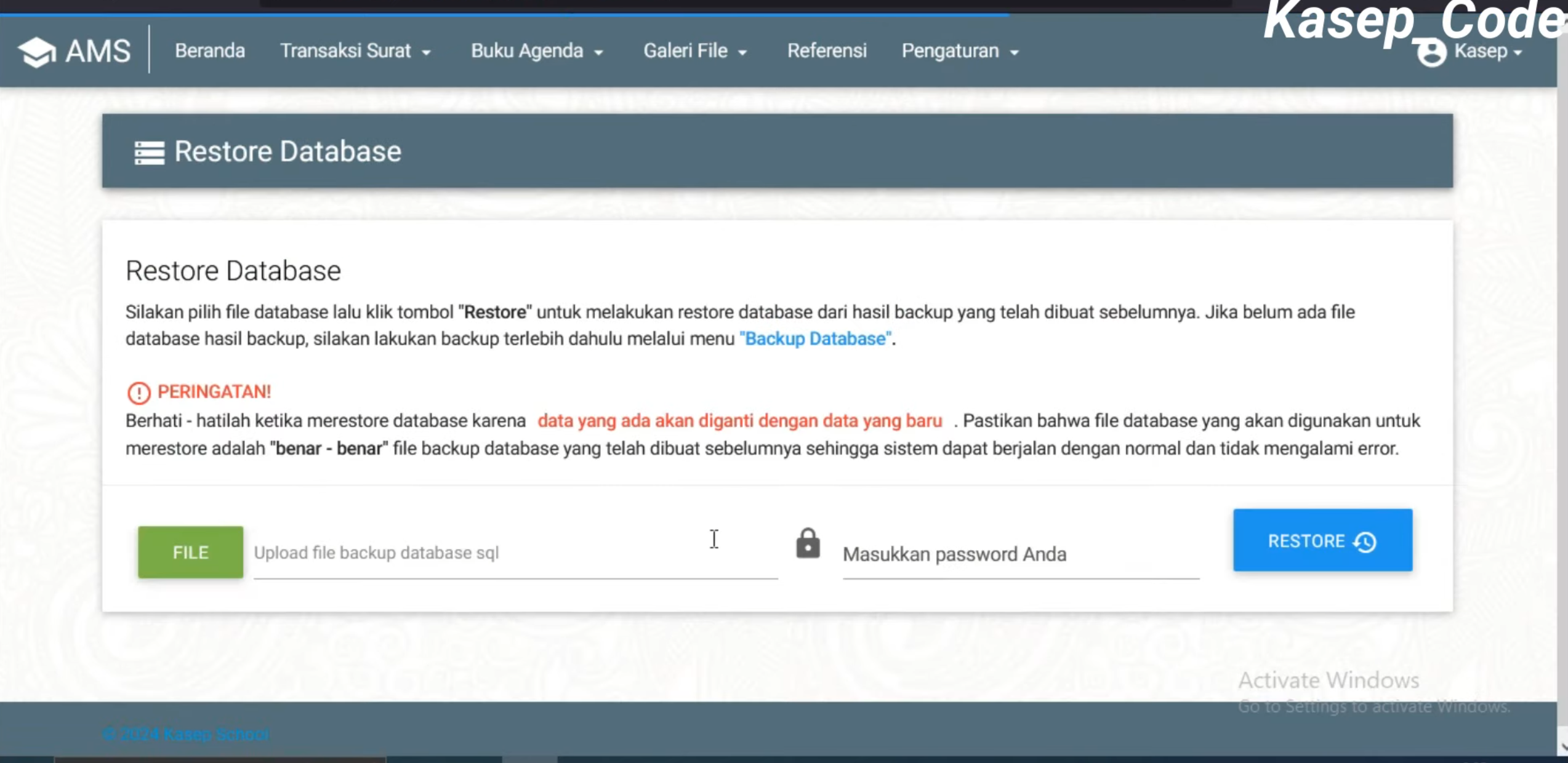 Source Code PHP Sistem Pengarsipan Surat (Full Database & Coding) || Arsip Online || Website surat