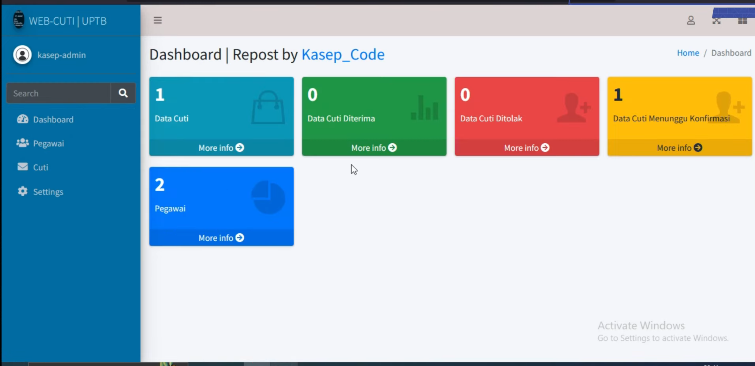 Source Code Cuti Online (framework Codeigniter) || Pengajuan Cuti Online || Website Gratis