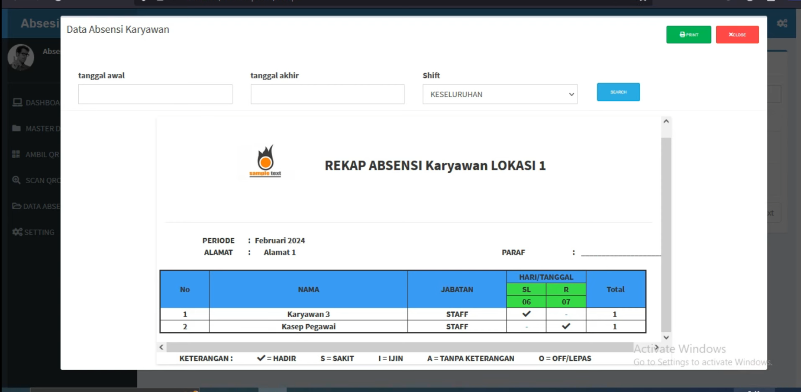 Source Code PHP Aplikasi Absensi Online QR Code CodeIgniter: Free Source Code  Database