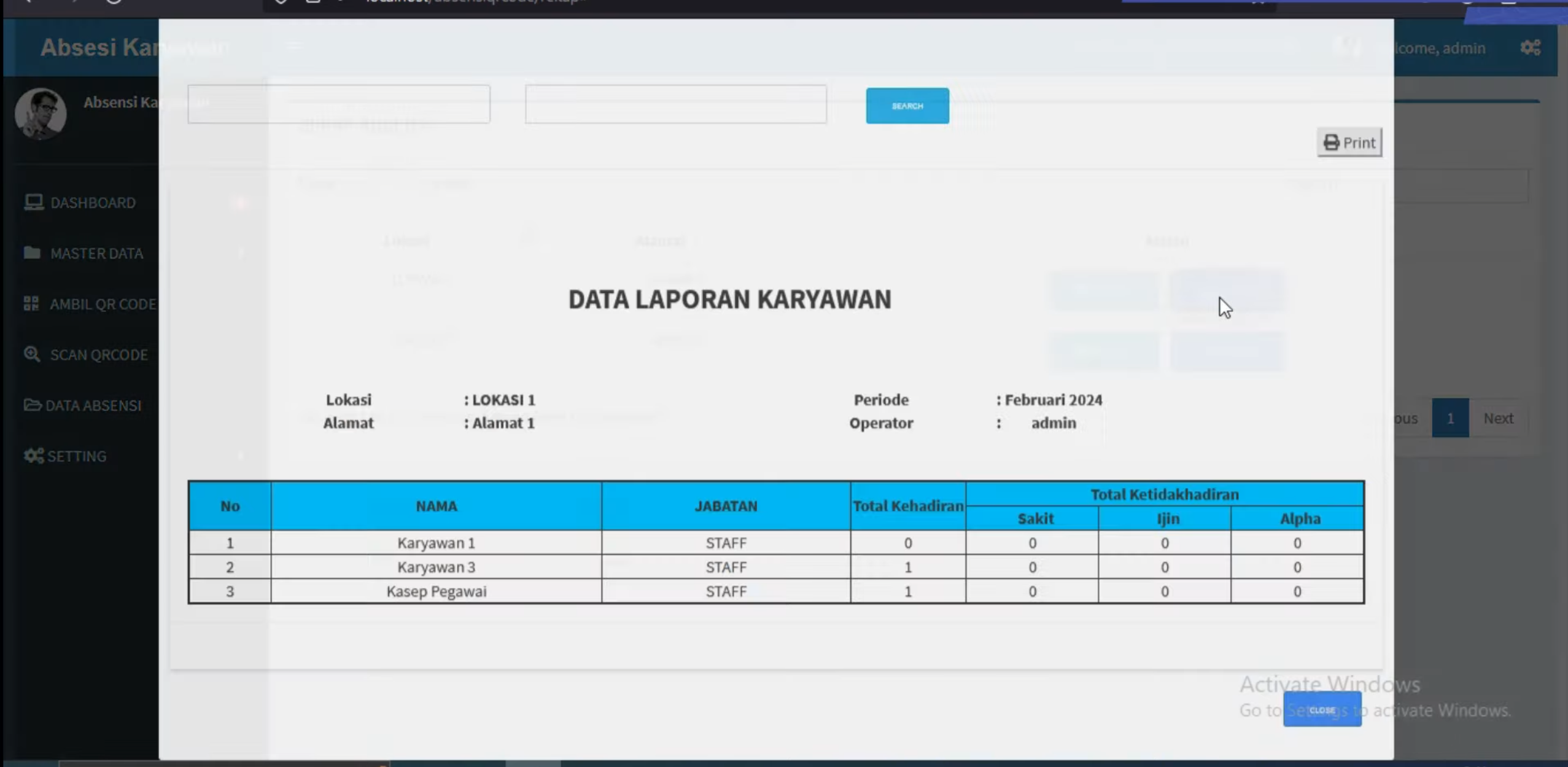Source Code PHP Aplikasi Absensi Online QR Code CodeIgniter: Free Source Code  Database
