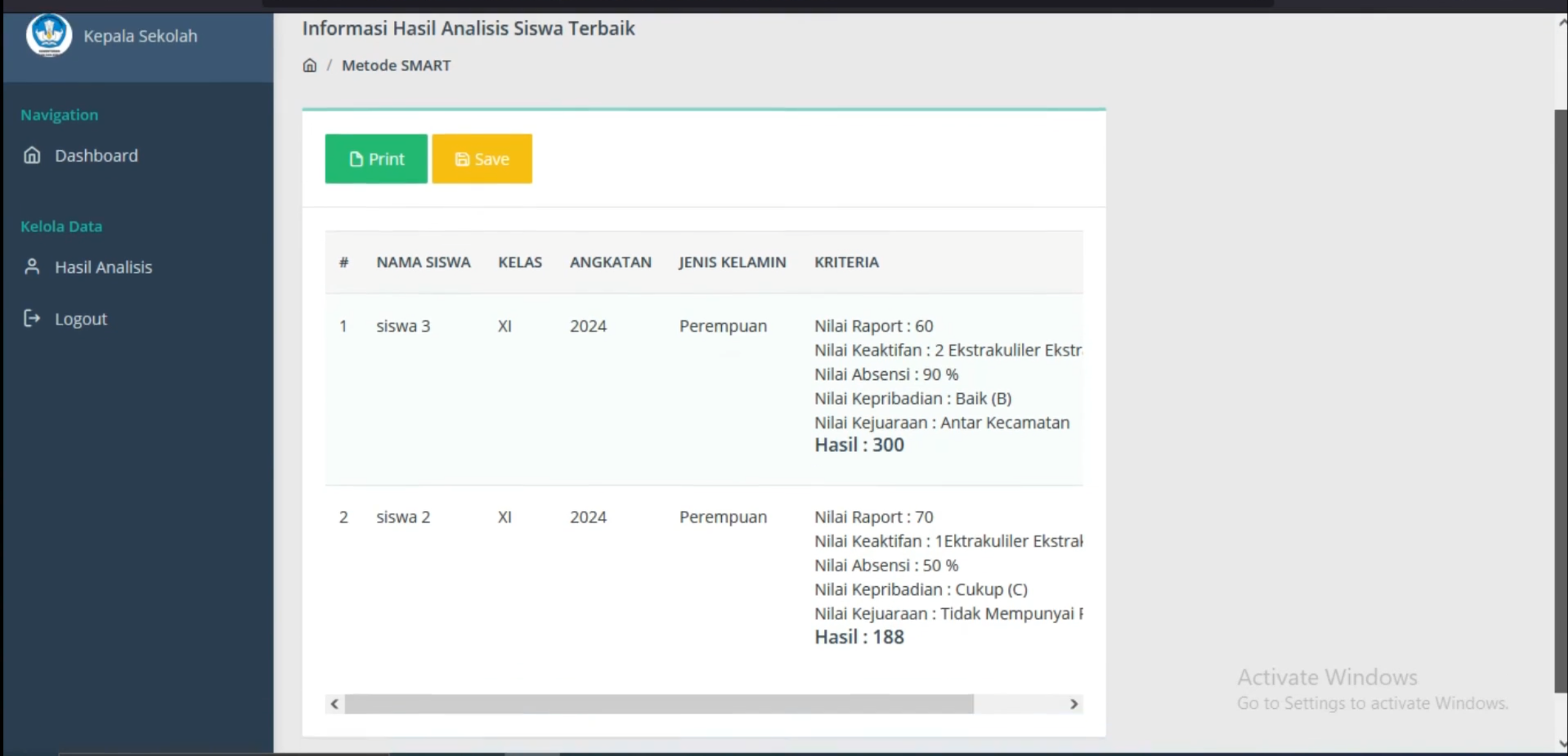 Source Code SPK Metode SMART framework CI3 | SPK Metode Smart Pemilihan Siswa Terbaik | Download SPK
