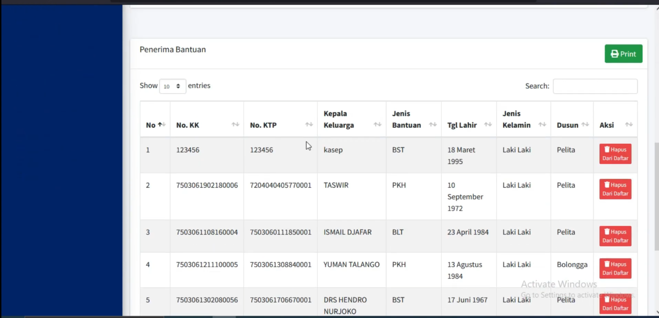 Website Sistem Informasi Bansos || Download Source Code website BANSOS | PHP NATIVE
