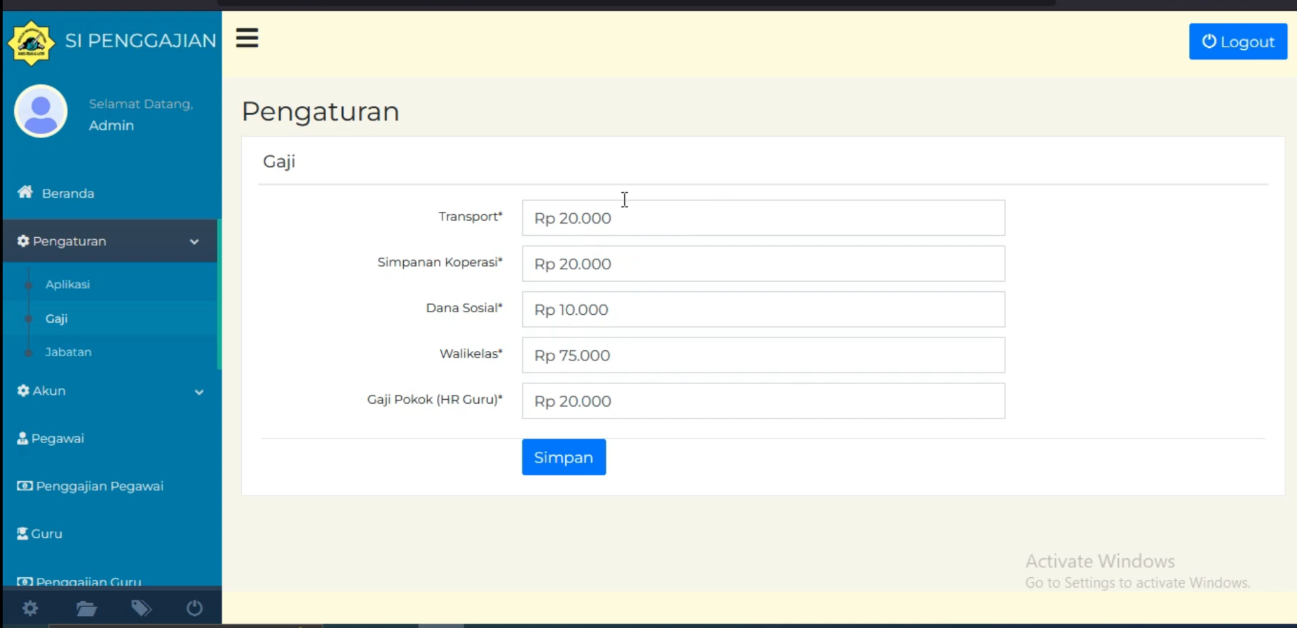 Sistem Informasi Penggajian Laravel || Download Website Gaji || Penggajian Online