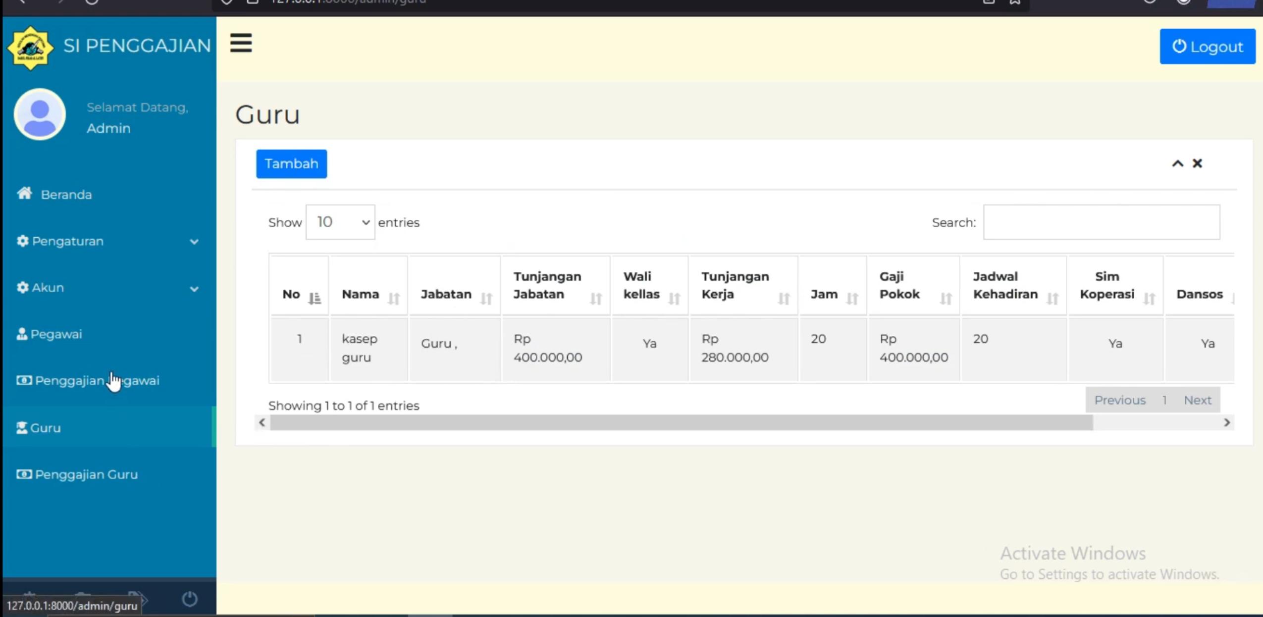 Sistem Informasi Penggajian Laravel || Download Website Gaji || Penggajian Online