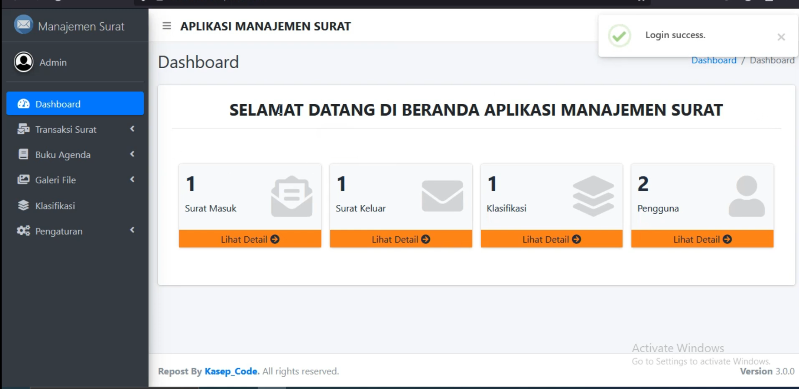 Sistem Pengarsipan Surat Laravel | Download Source Code Php Laravel