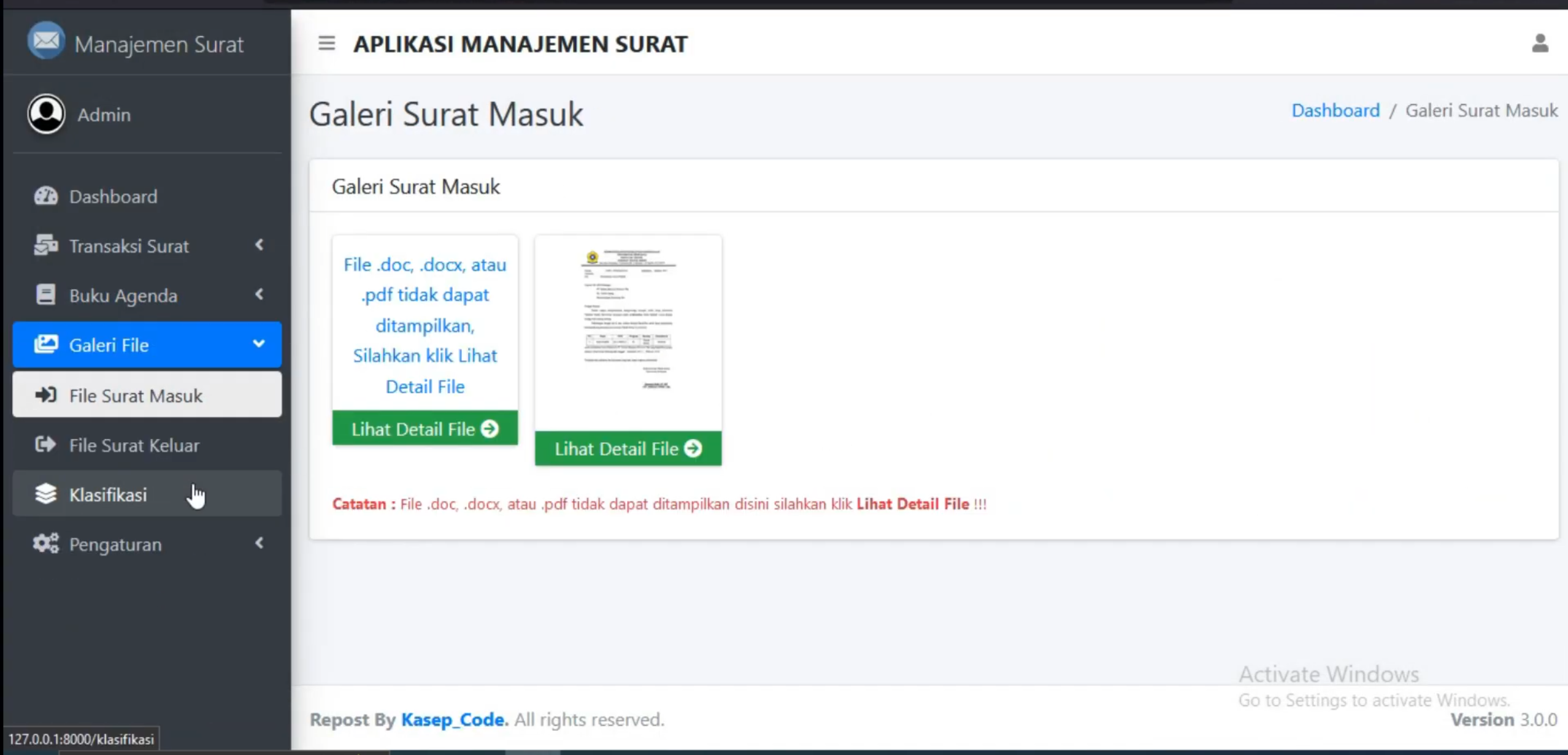 Sistem Pengarsipan Surat Laravel | Download Source Code Php Laravel