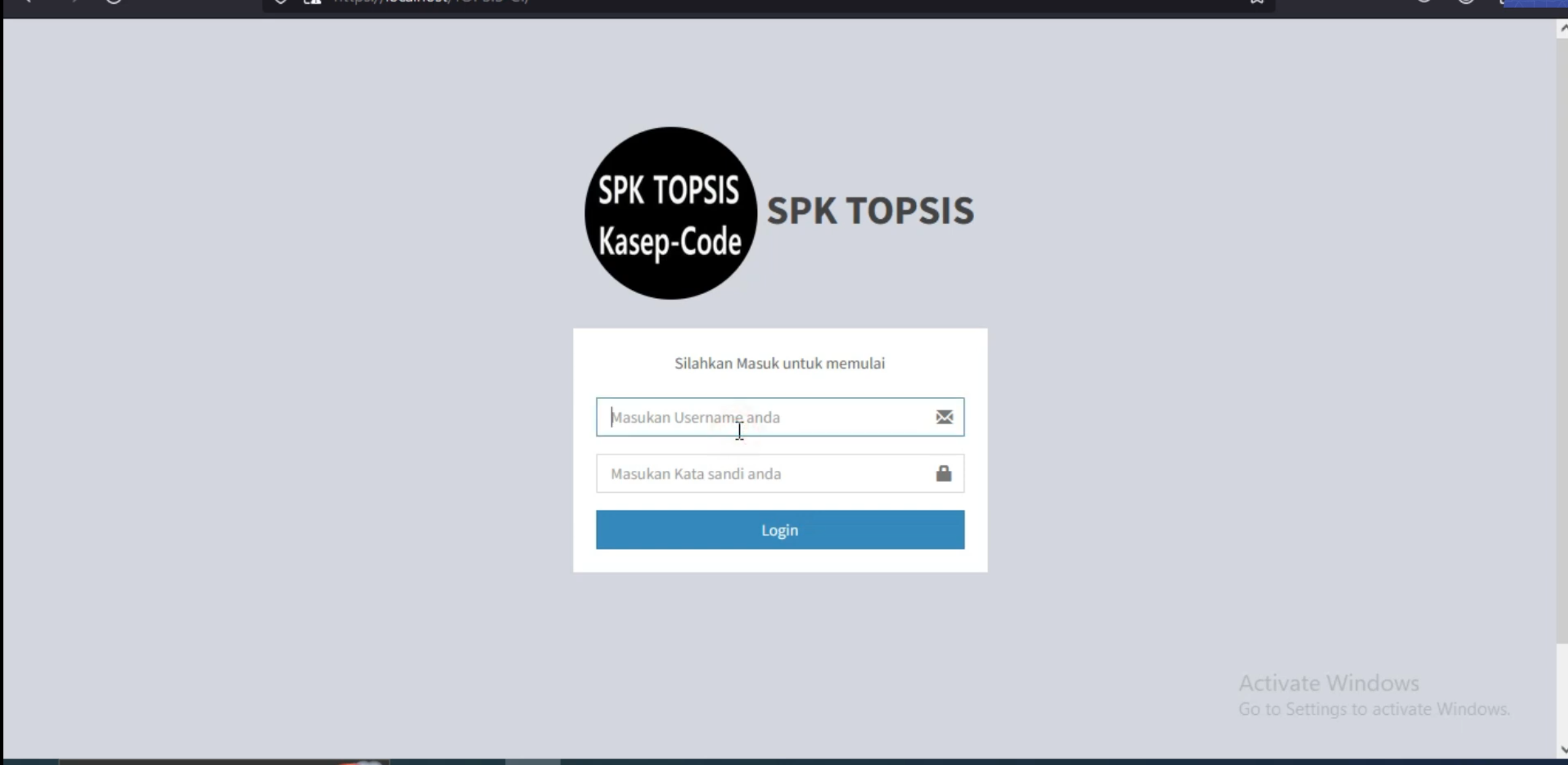 Sistem Pendukung Keputusan Metode TOPSIS | CodeIgniter 3 | Website SPK Metode TOPSIS | Source Code