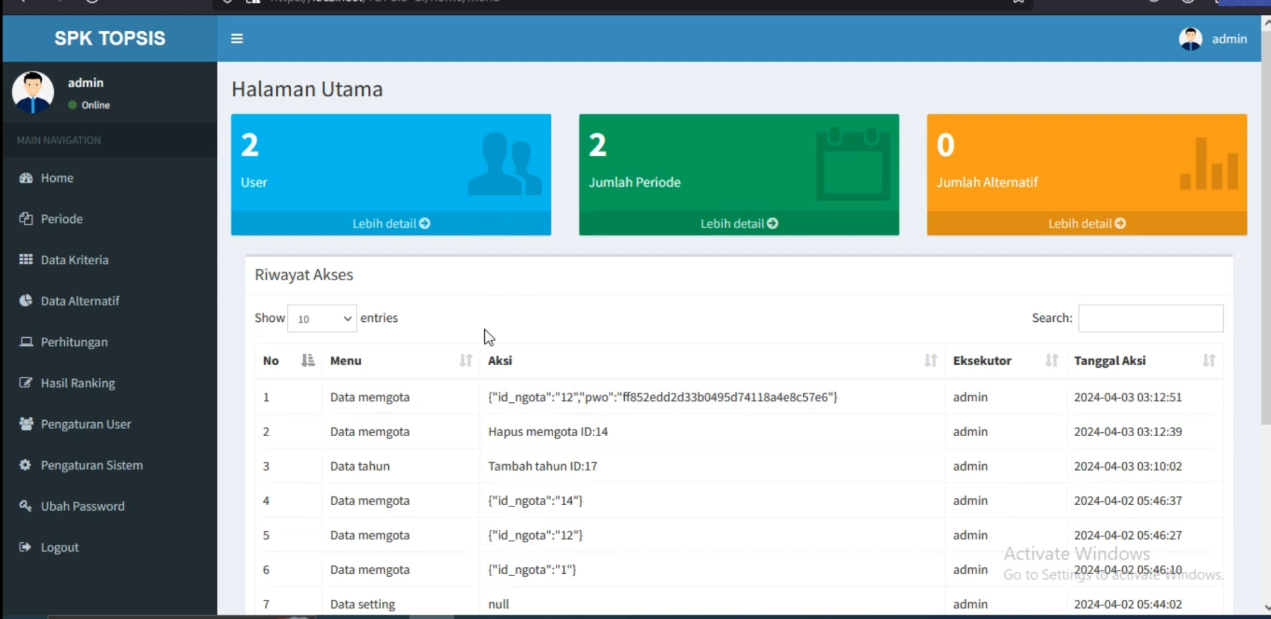 Sistem Pendukung Keputusan Metode TOPSIS | CodeIgniter 3 | Website SPK Metode TOPSIS | Source Code