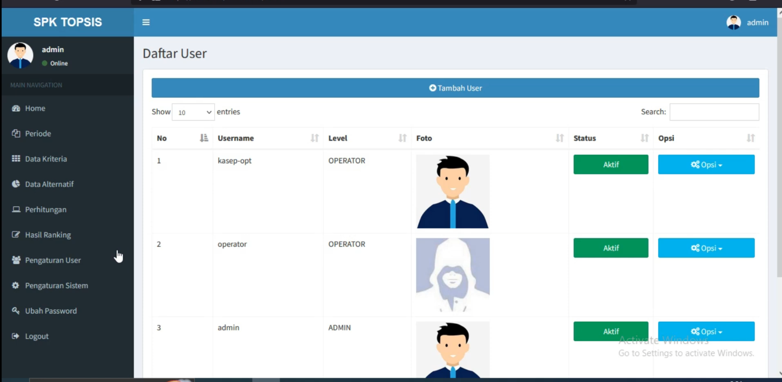 Sistem Pendukung Keputusan Metode TOPSIS | CodeIgniter 3 | Website SPK Metode TOPSIS | Source Code