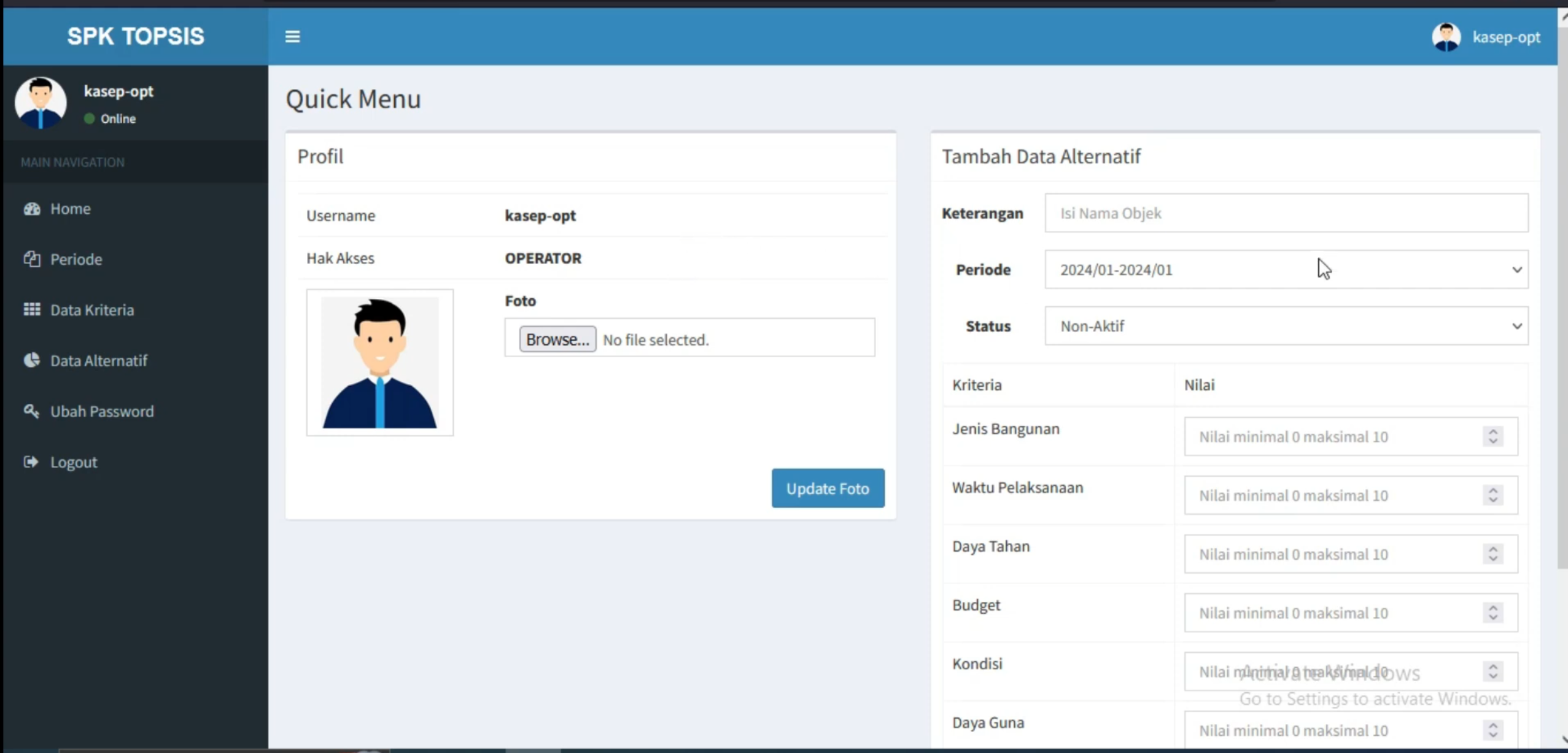 Sistem Pendukung Keputusan Metode TOPSIS | CodeIgniter 3 | Website SPK Metode TOPSIS | Source Code