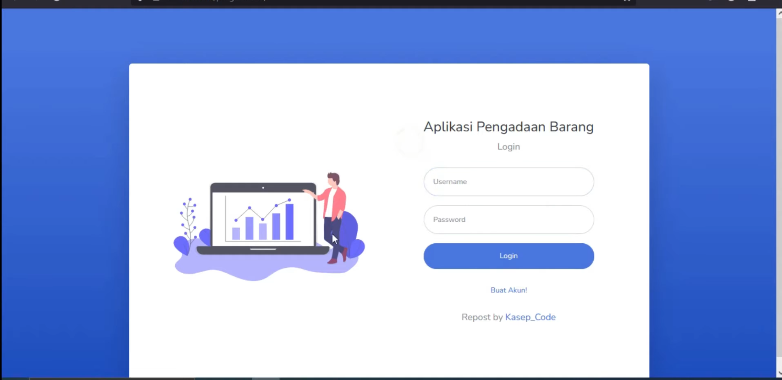 Sistem Pengadaan Barang PHP | Source Code Sistem Informasi Persediaan Barang | Website Stok Barang
