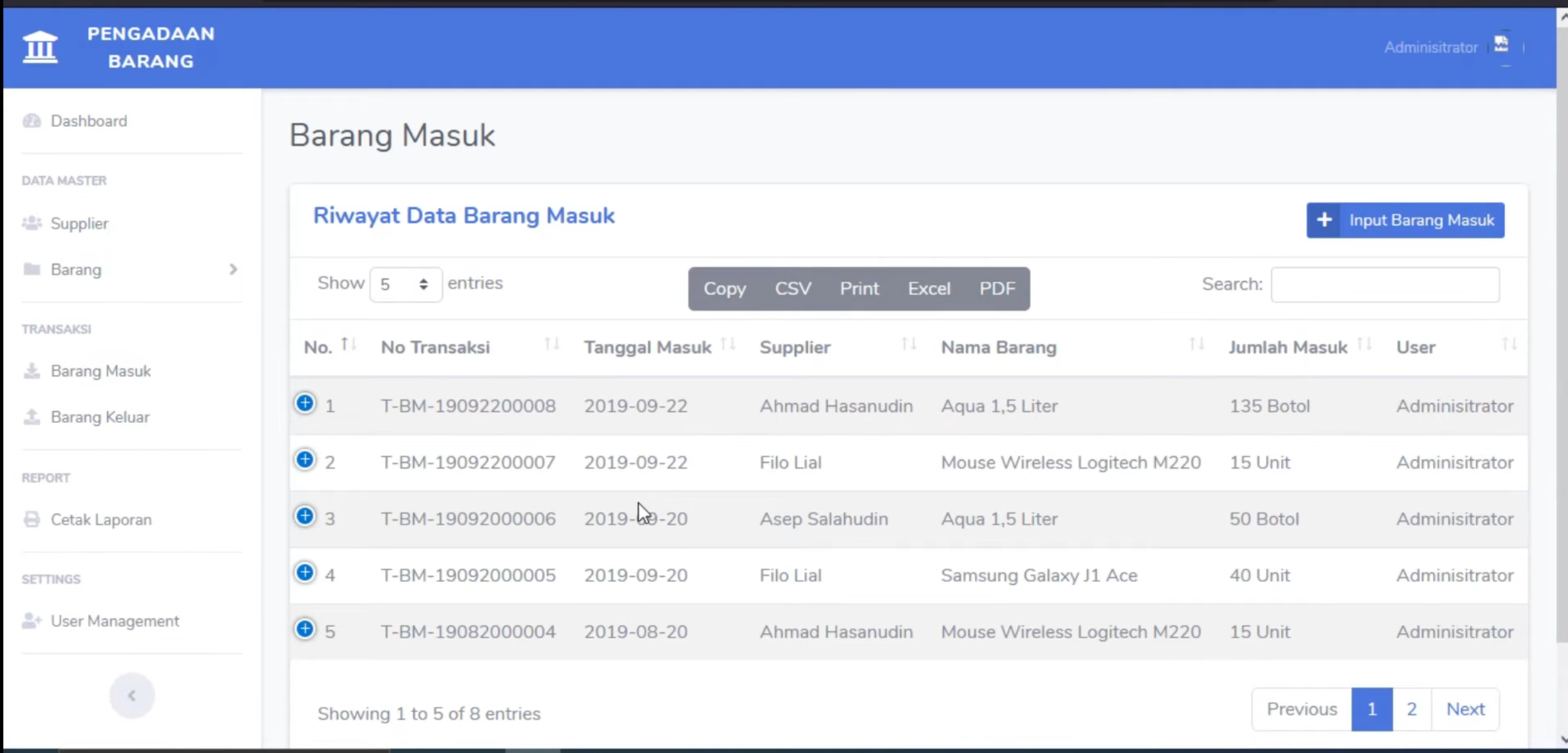 Sistem Pengadaan Barang PHP | Source Code Sistem Informasi Persediaan Barang | Website Stok Barang