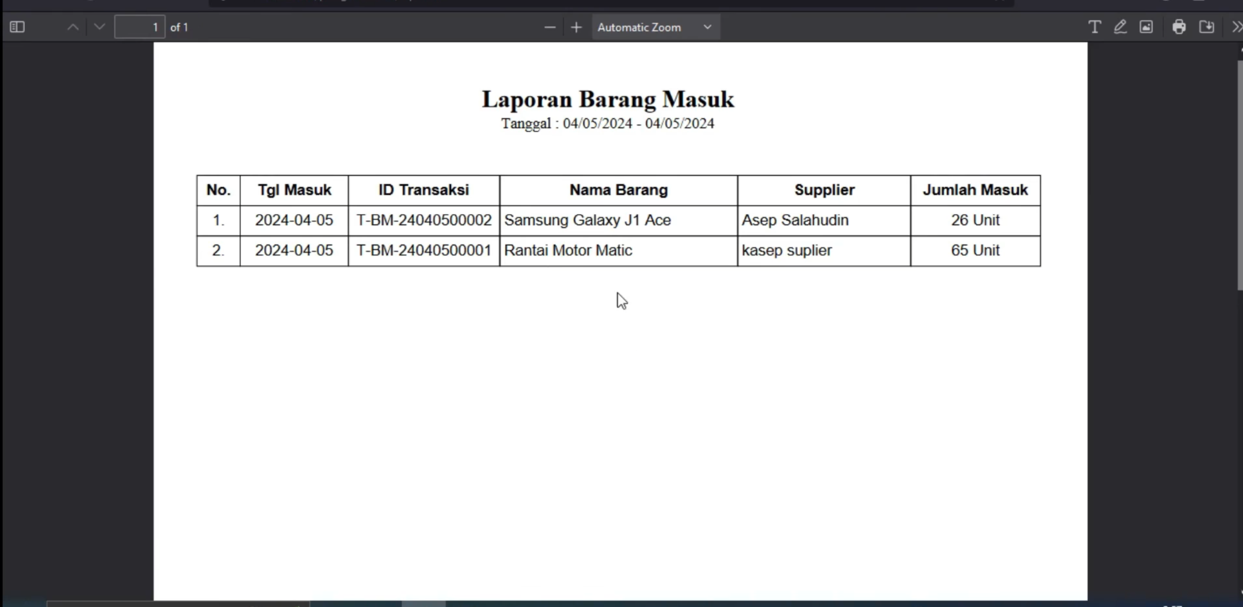 Sistem Pengadaan Barang PHP | Source Code Sistem Informasi Persediaan Barang | Website Stok Barang