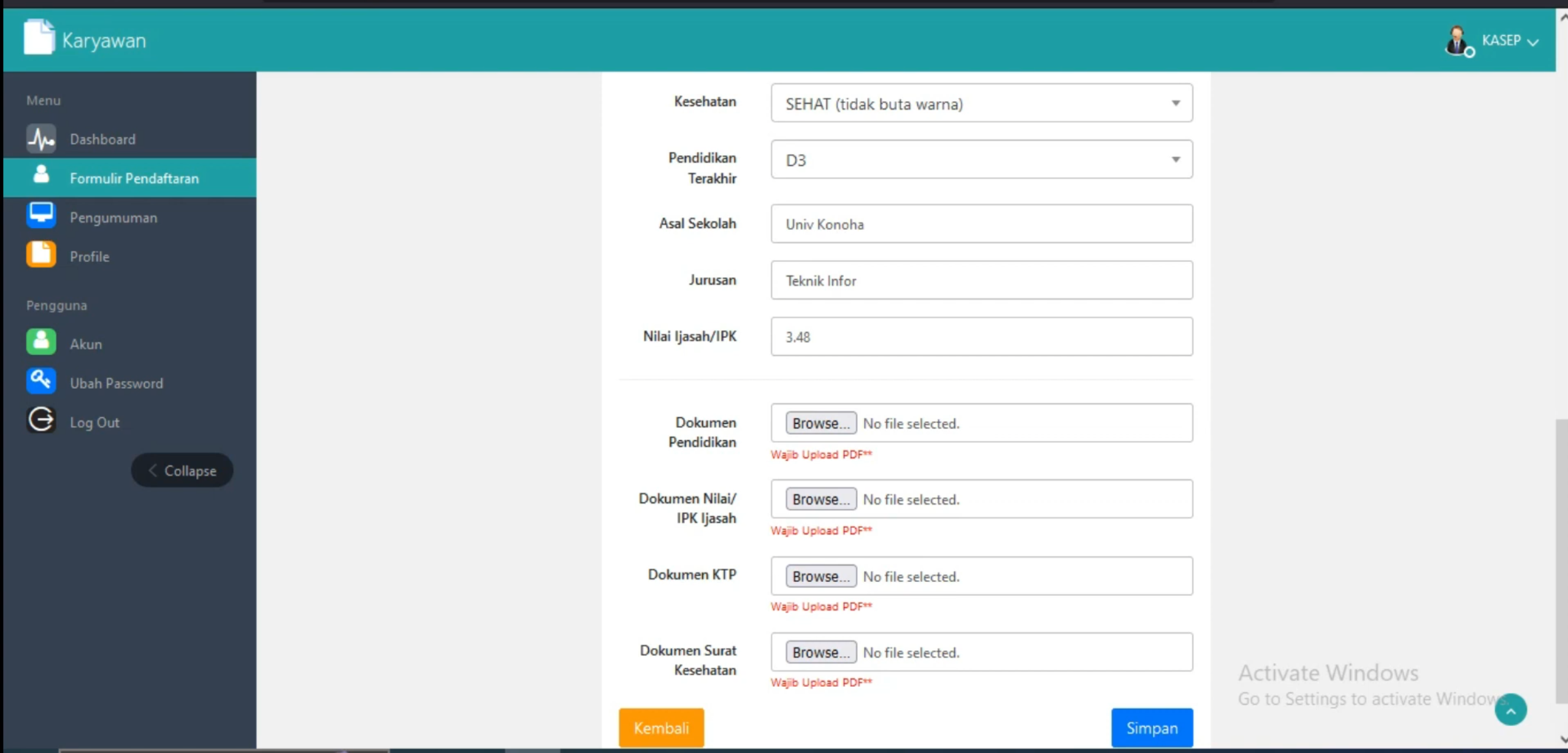Sistem Pendukung Keputusan Metode MFEP | Download SPK Metode MFEP | Website SPK MFEP Codeigniter 3